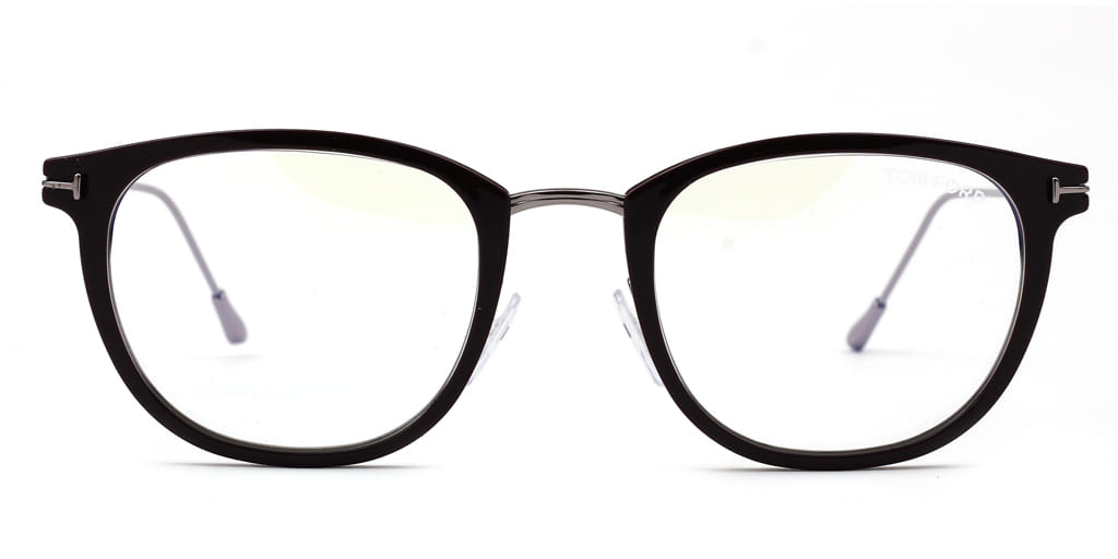 Tomford FT5612-B Frame Brown Male Full Shell with Metal Frame — Brown frame — view 3