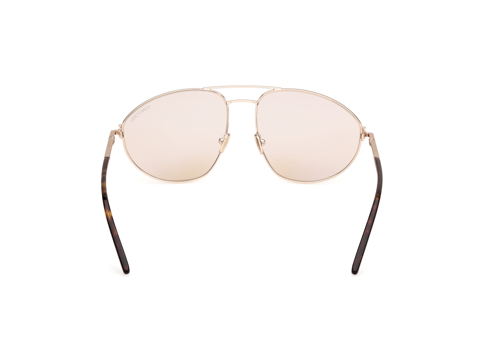 Tomford FT1095 Sunglass Light Gold Unisex Full Metal Sunglass — Light Gold frame — view 4