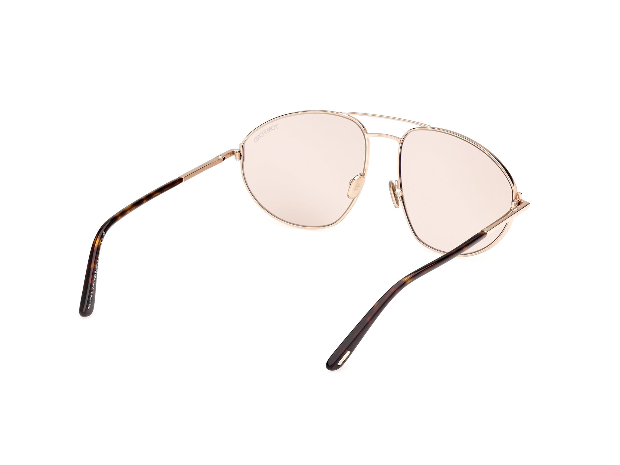 Tomford FT1095 Sunglass Light Gold Unisex Full Metal Sunglass — Light Gold frame — view 5