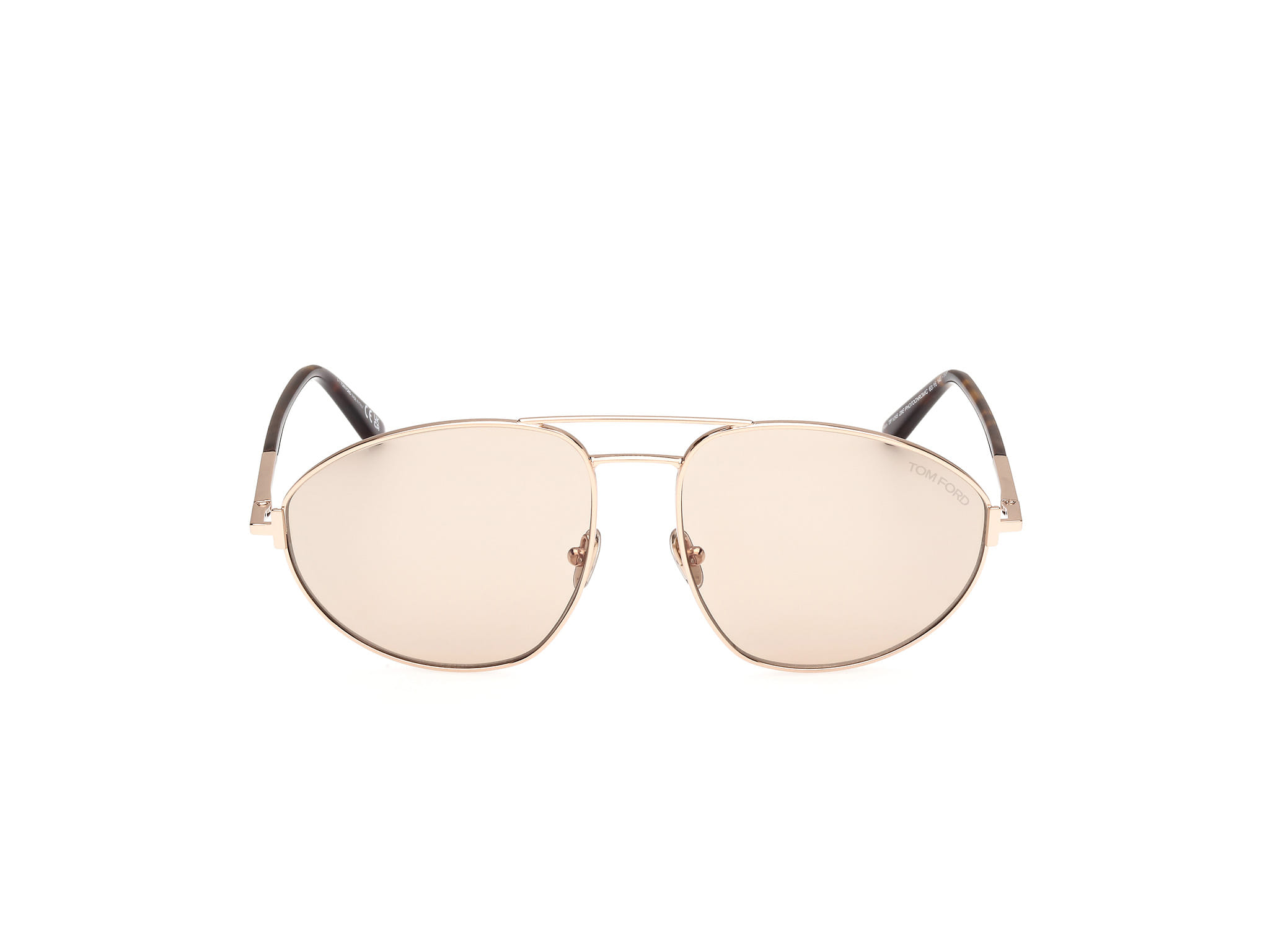 Tomford FT1095 Sunglass Light Gold Unisex Full Metal Sunglass — Light Gold frame — view 8