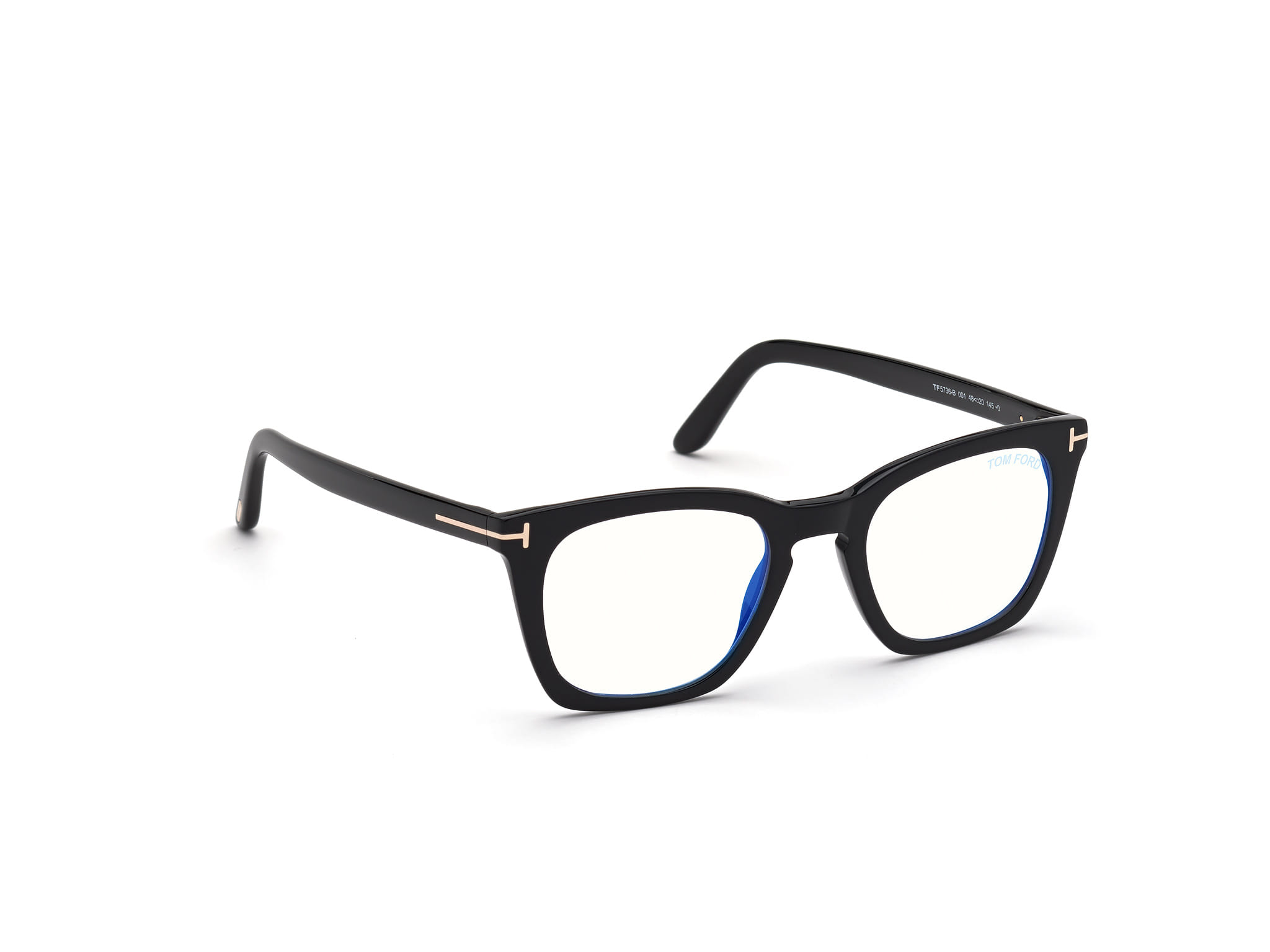 Tomford FT5736-B Frame Black Male Full Shell Frame — Black frame — view 7
