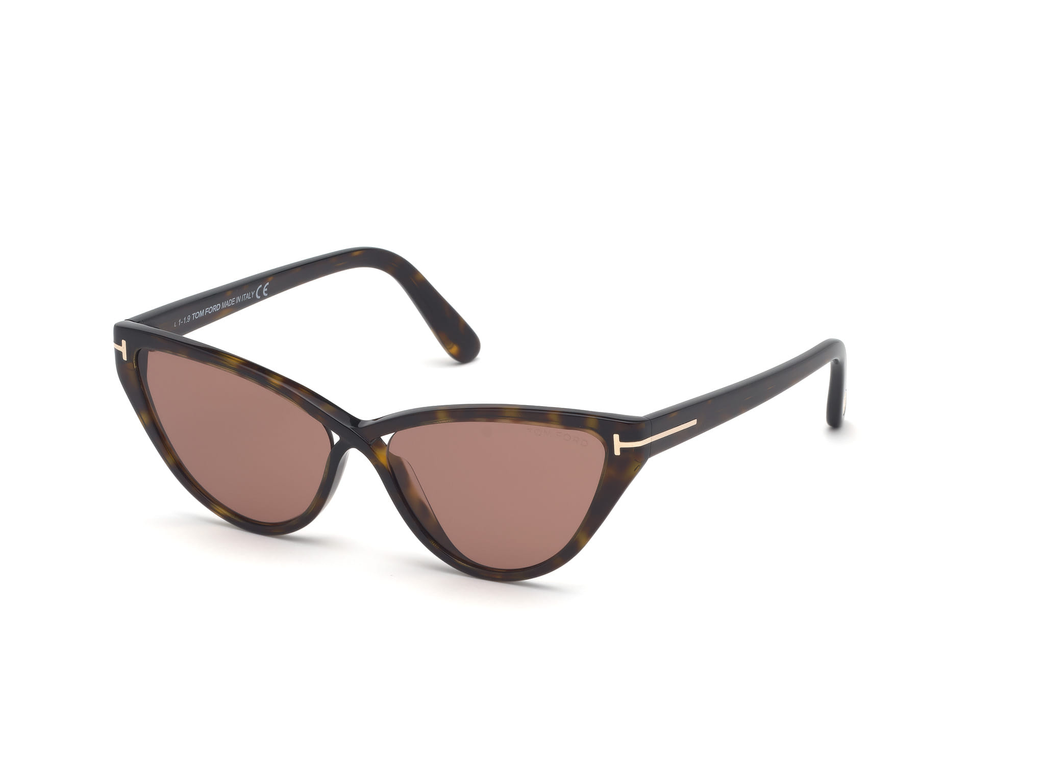 Tomford FT0740 Sunglass Brown Female Full Shell — Brown frame