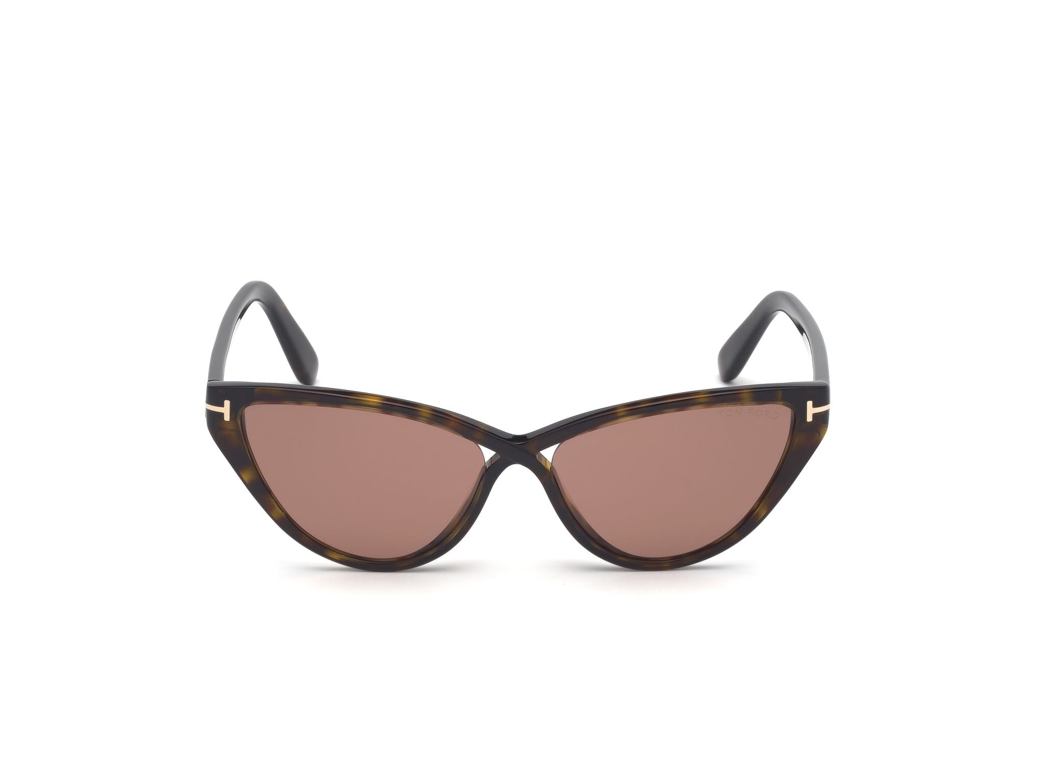 Tomford FT0740 Sunglass Brown Female Full Shell Sunglass — Brown frame — view 2