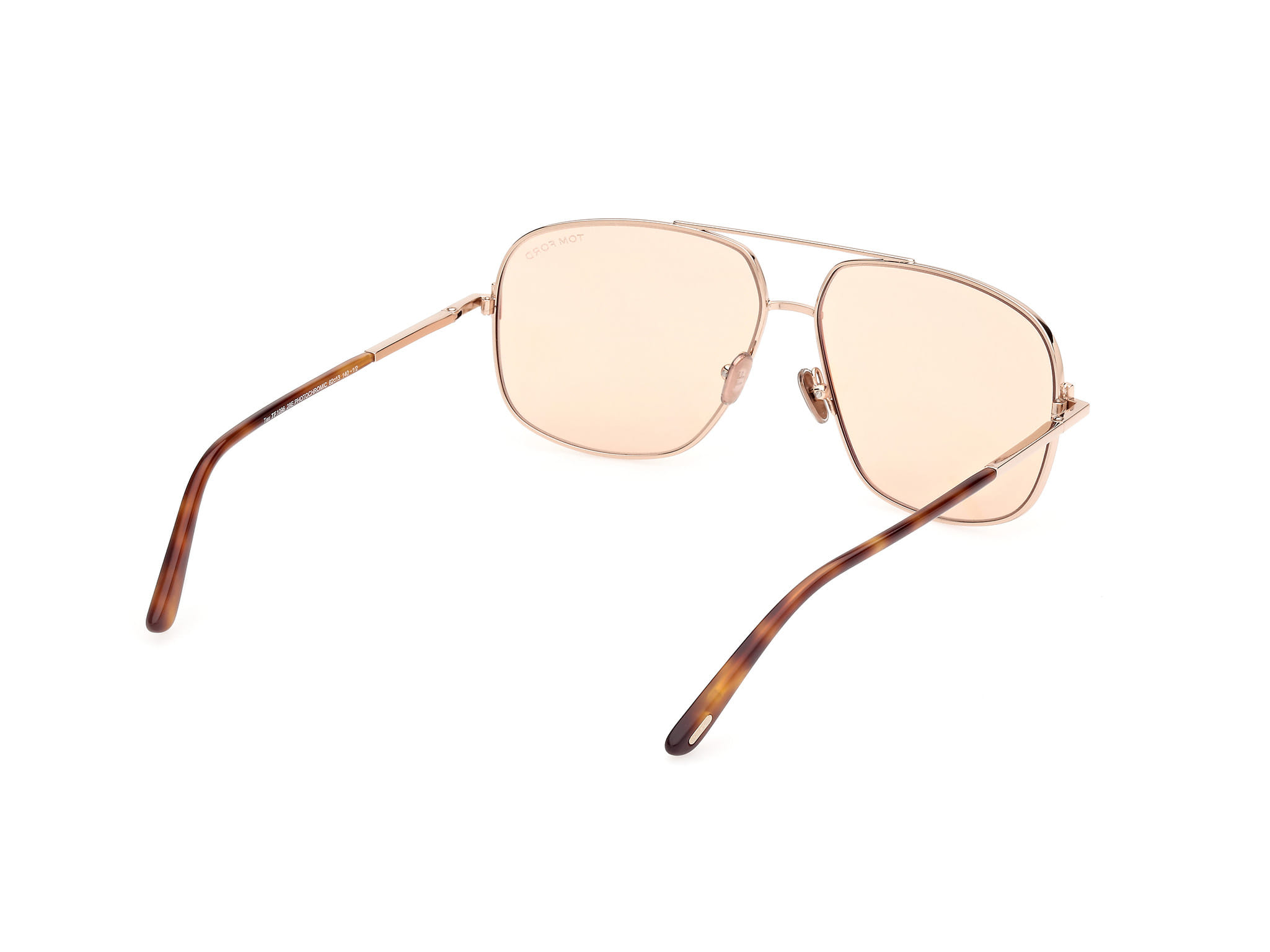 Tomford FT1096 Sunglass Light Gold Male Full Metal Sunglass — Light Gold frame — view 5