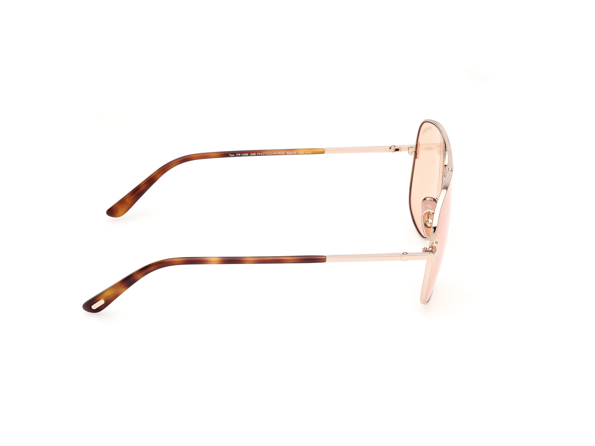 Tomford FT1096 Sunglass Light Gold Male Full Metal Sunglass — Light Gold frame — view 6
