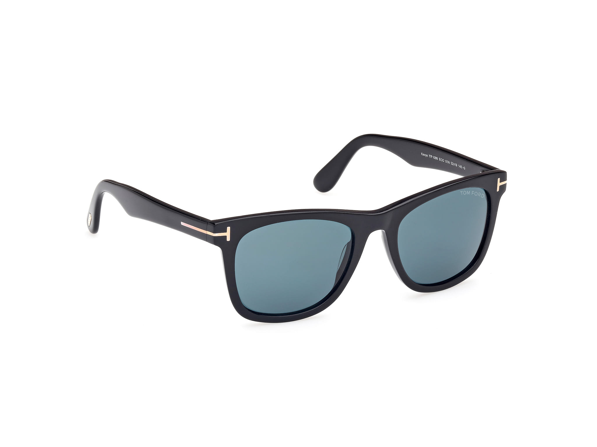 Tomford FT1099 Sunglass Black Male Full Shell Sunglass — Black frame — view 7