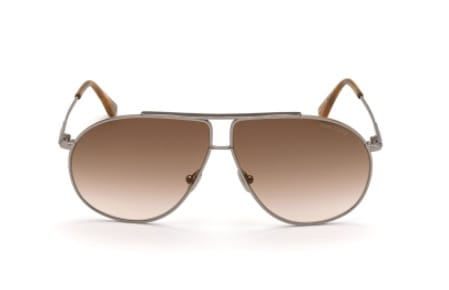 Tomford TF825 Sunglass Silver Male Full Metal Sunglass — Silver frame — view 2
