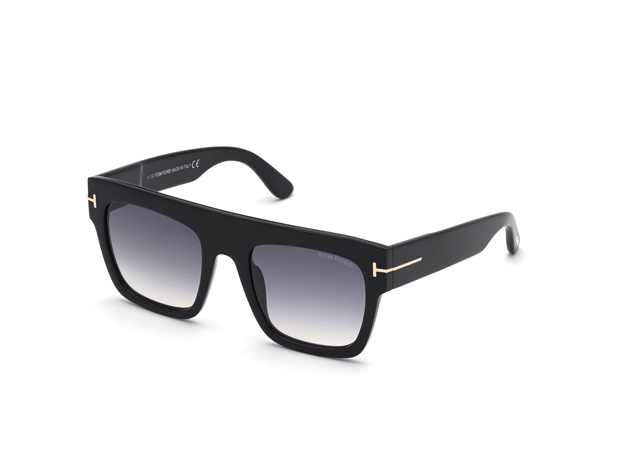 Tomford FT0847 Sunglass Black Male Full Shell — Black frame