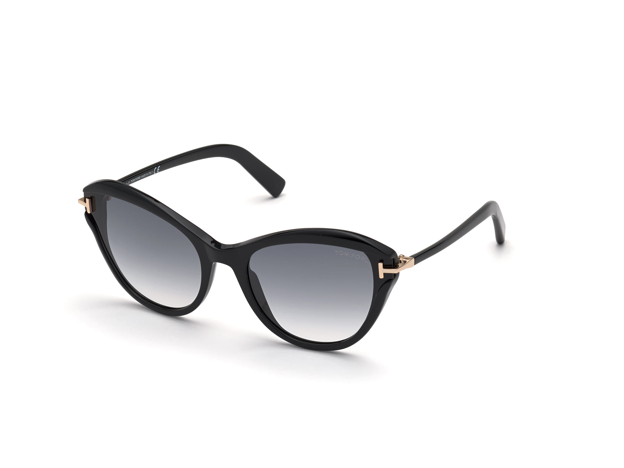 Tomford TF850 Sunglass Black Female Full Shell — Black frame