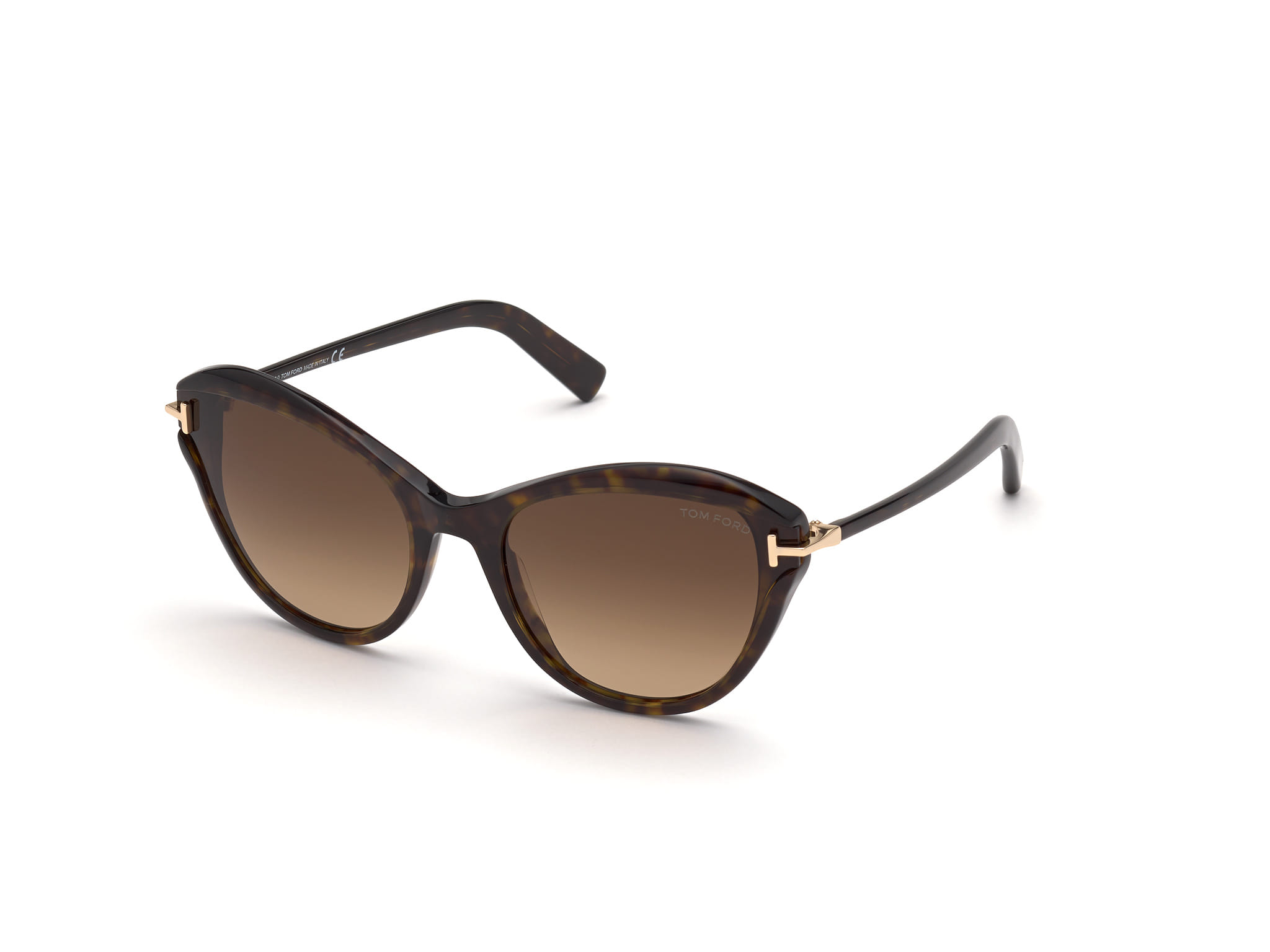 Tomford TF850 Sunglass Tortoise Female Full Shell — Tortoise frame