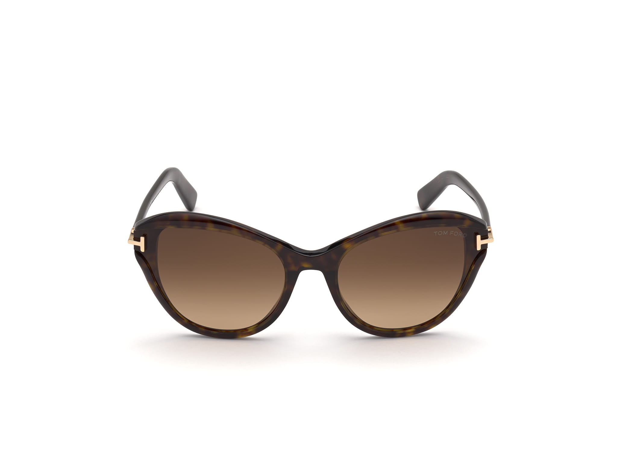 Tomford TF850 Sunglass Tortoise Female Full Shell Sunglass — Tortoise frame — view 2
