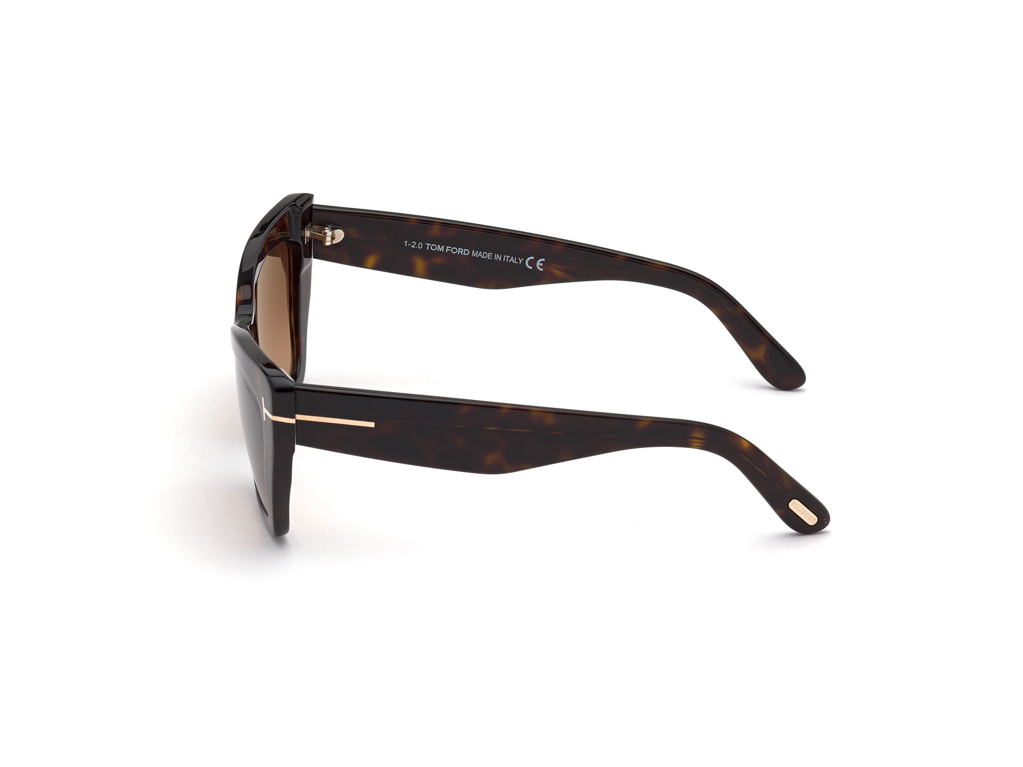 Tomford FT0871 Sunglass Tortoise Female Full Shell Sunglass — view 3