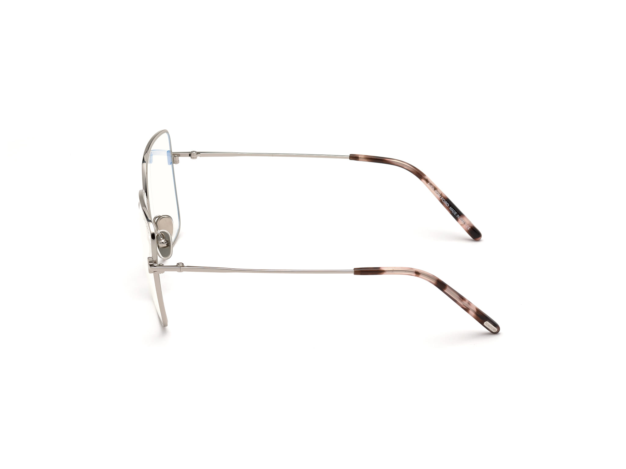 Tomford FT5739-B Frame Silver Male Full Metal Frame — Silver frame — view 3