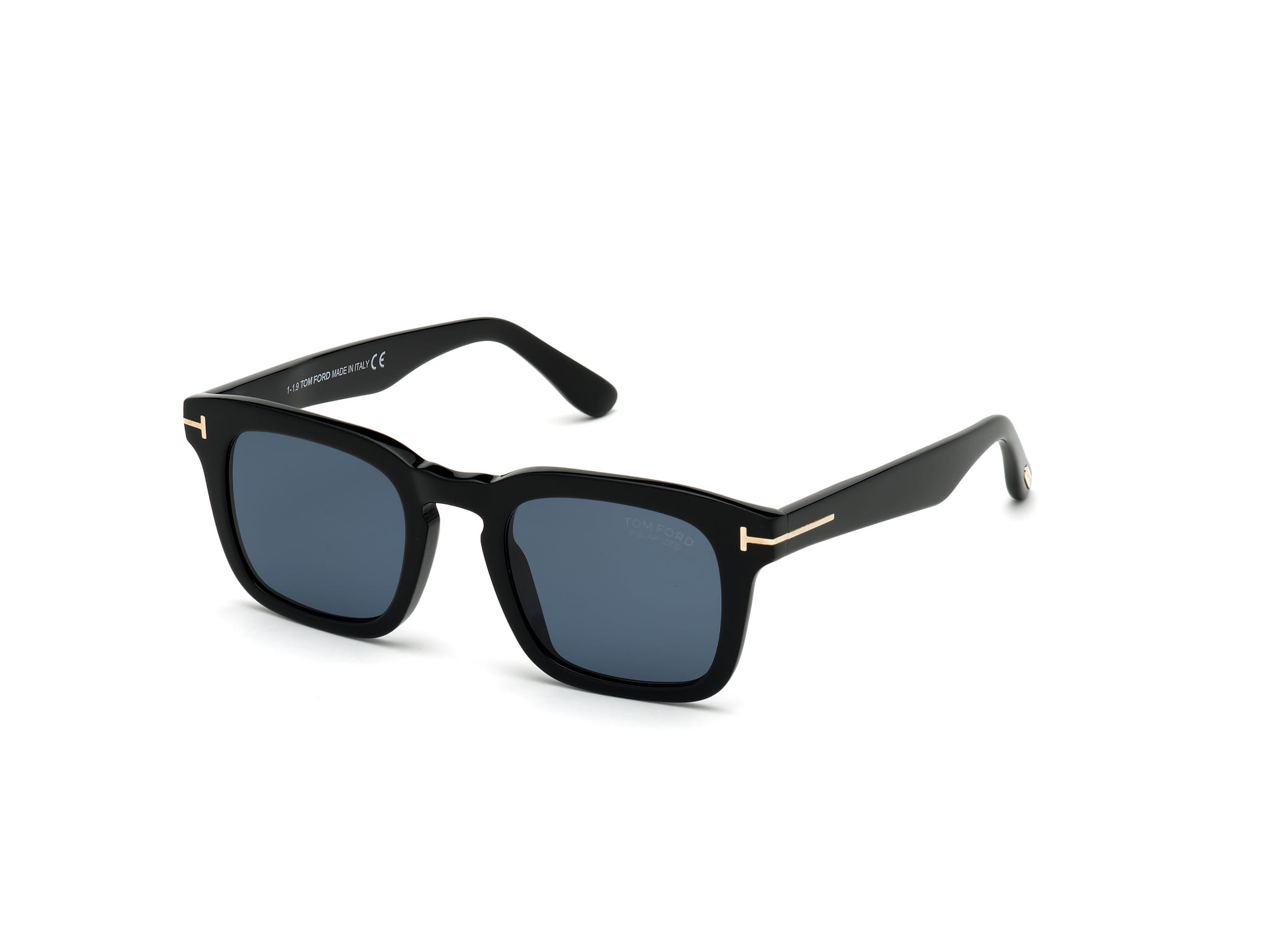 Tomford TF751 Sunglass Black Male Full Shell — Black frame
