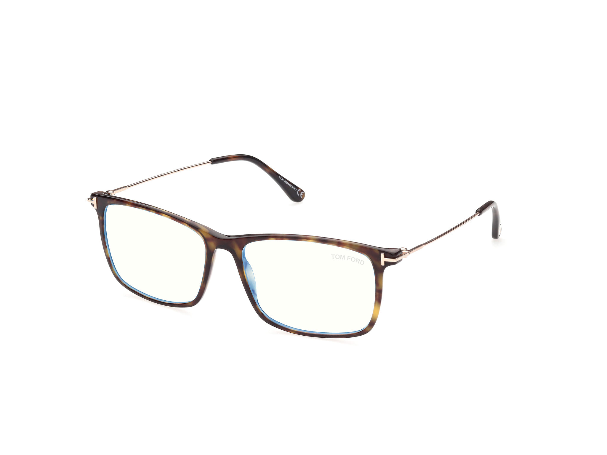 Tomford FT5758-B Frame Tortoise Male Full Metal — Tortoise frame