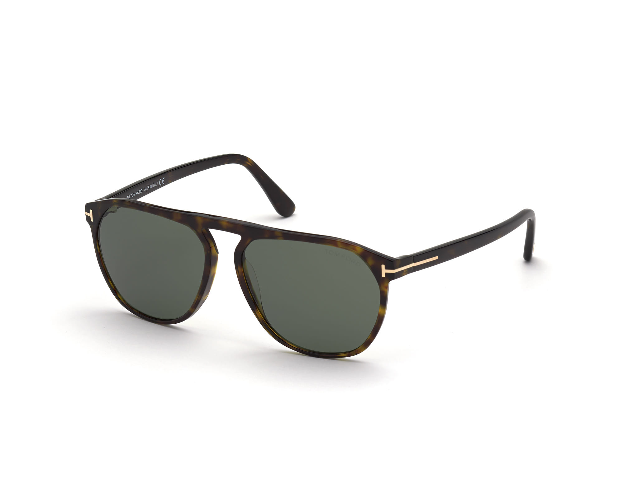 Tomford FT0835 Sunglass Tortoise Male Full Shell — Black frame
