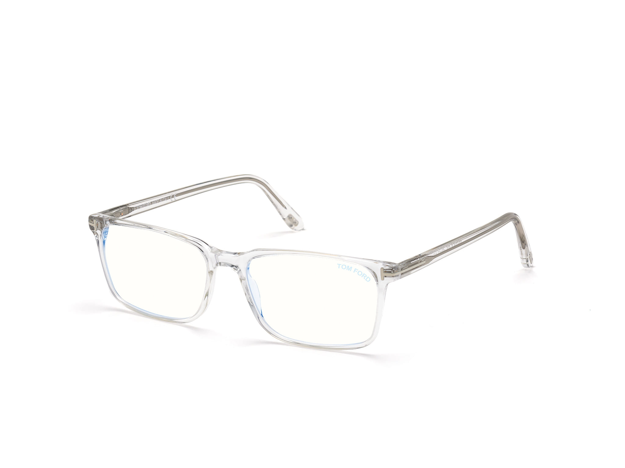Tomford FT5735-B Frame Transparent Male Full Shell — Transparent frame