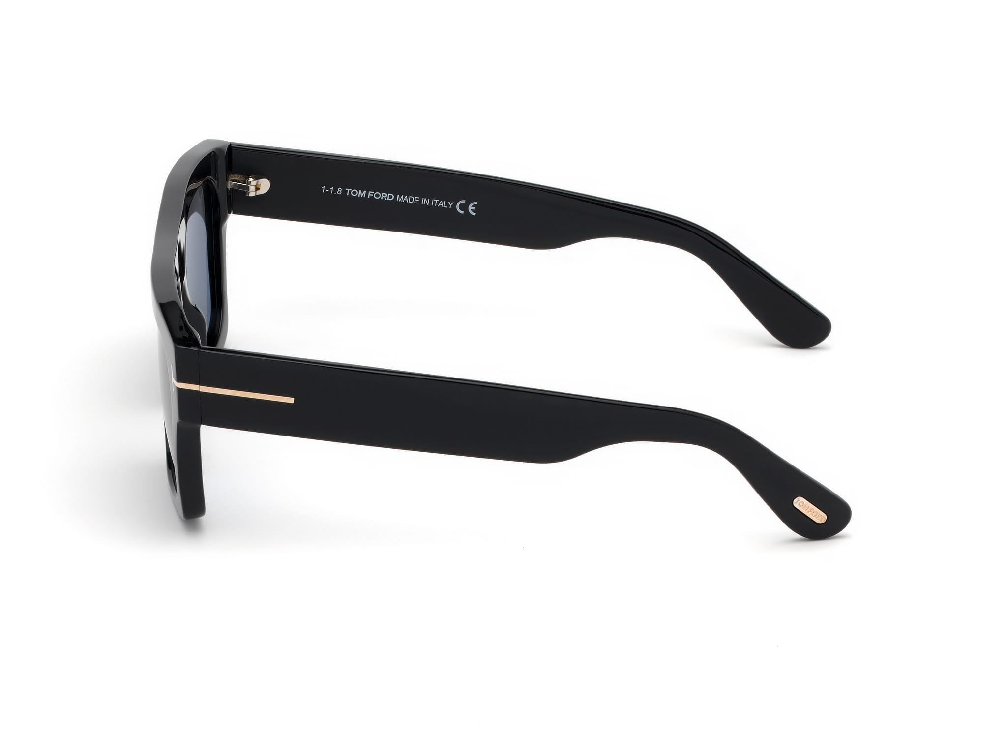 Tomford FT0711 Sunglass Black Male Full Shell Sunglass — Black frame — view 3