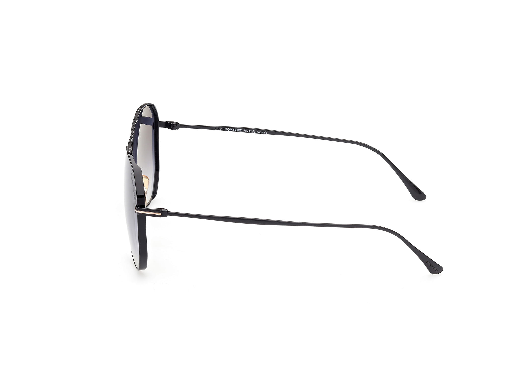 Tomford FT0853 Sunglass Black Male Full Metal Sunglass — Black frame — view 3