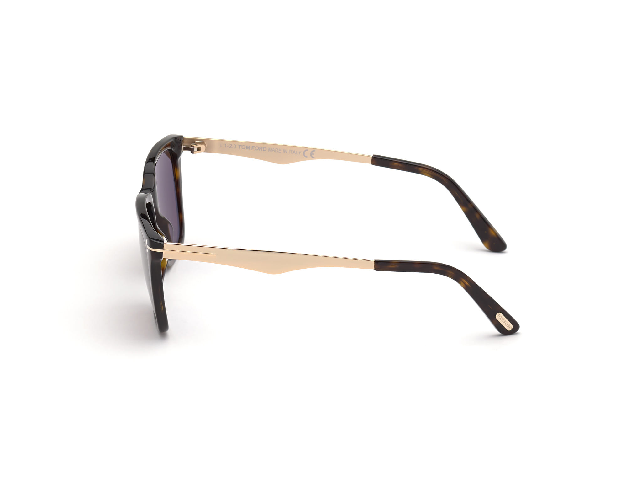 Tomford FT0862 Sunglass Tortoise Male Full Metal Sunglass — Tortoise frame — view 3