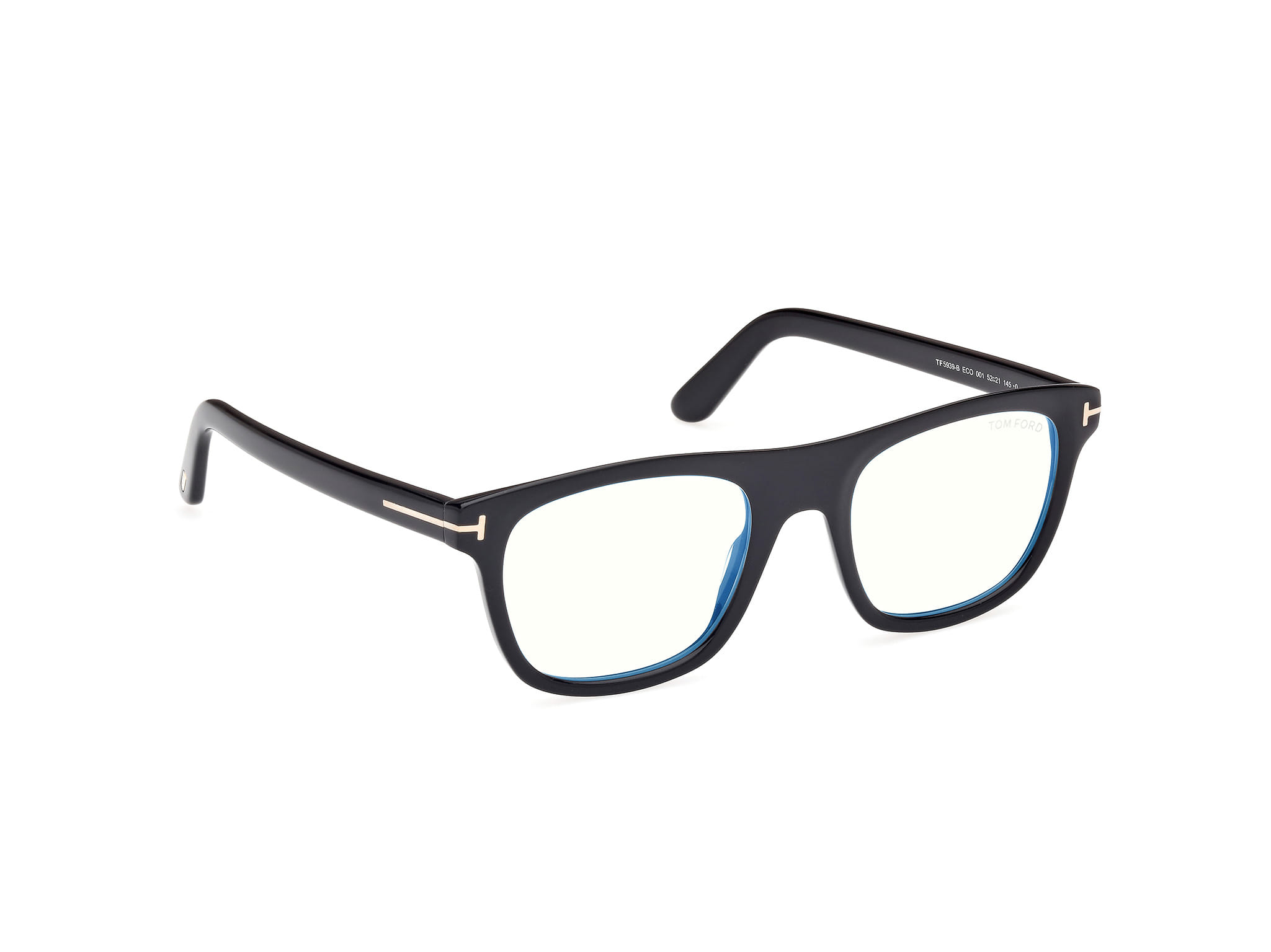 Tomford FT5939-B Frame Black Male Full Shell Frame — Black frame — view 7
