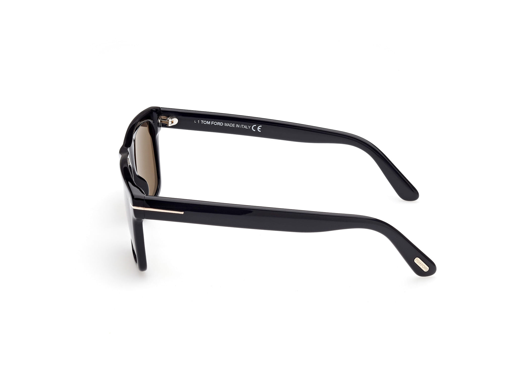 Tomford FT0906 Sunglass Black Male Full Shell Sunglass — Black frame — view 2