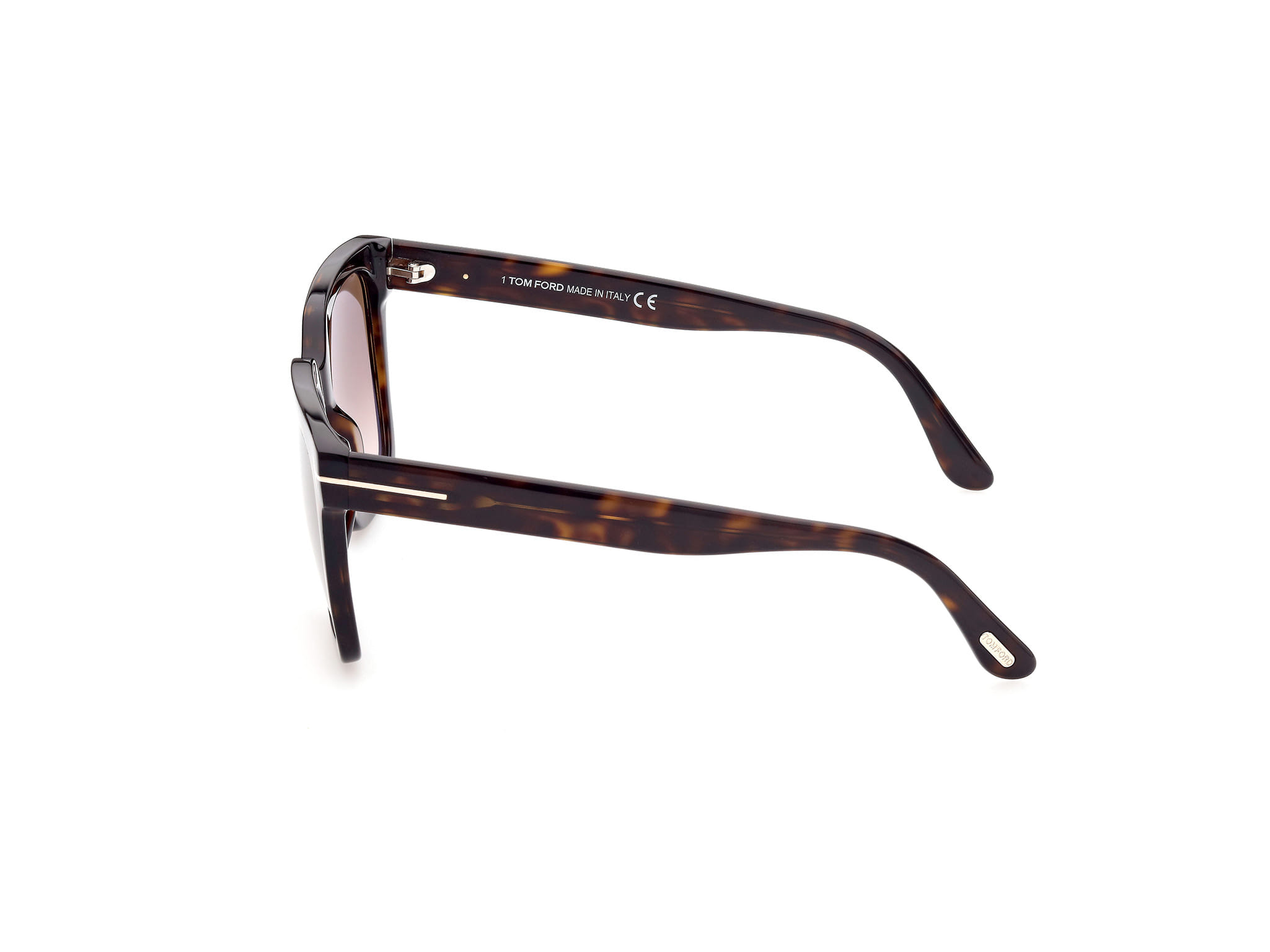 Tomford FT0952 Sunglass Tortoise Female Full Shell Sunglass — Tortoise frame — view 2