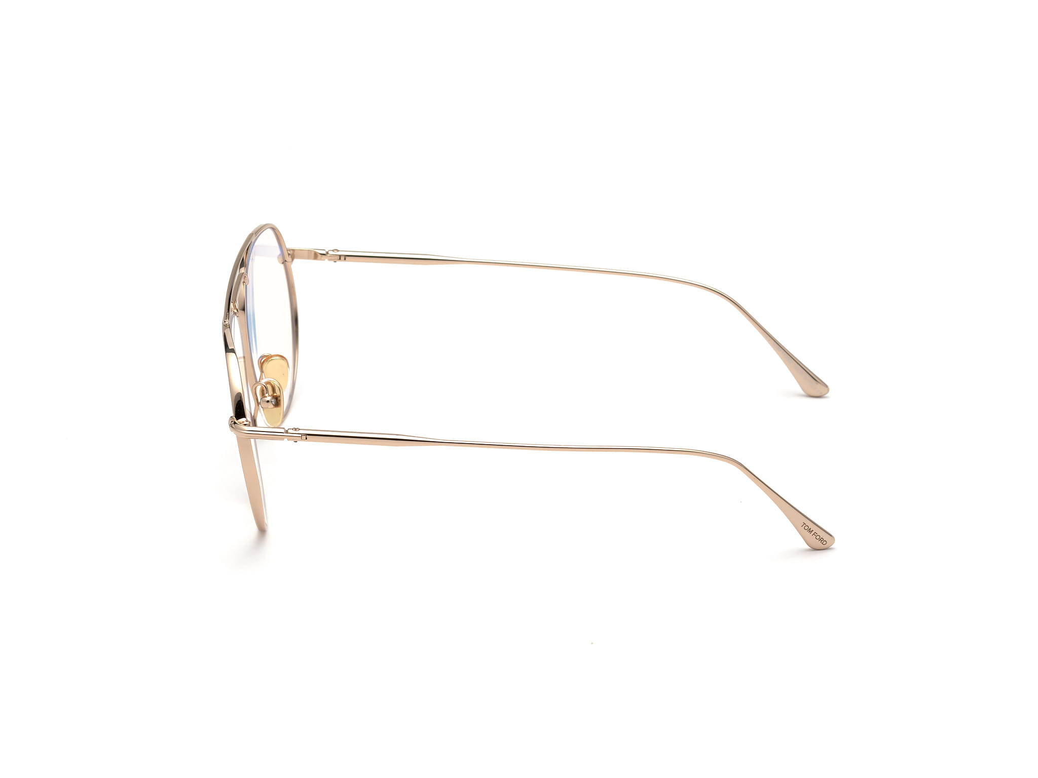 Tomford FT5730-B Frame Light Gold Male Full Metal Frame — Light Gold frame — view 3