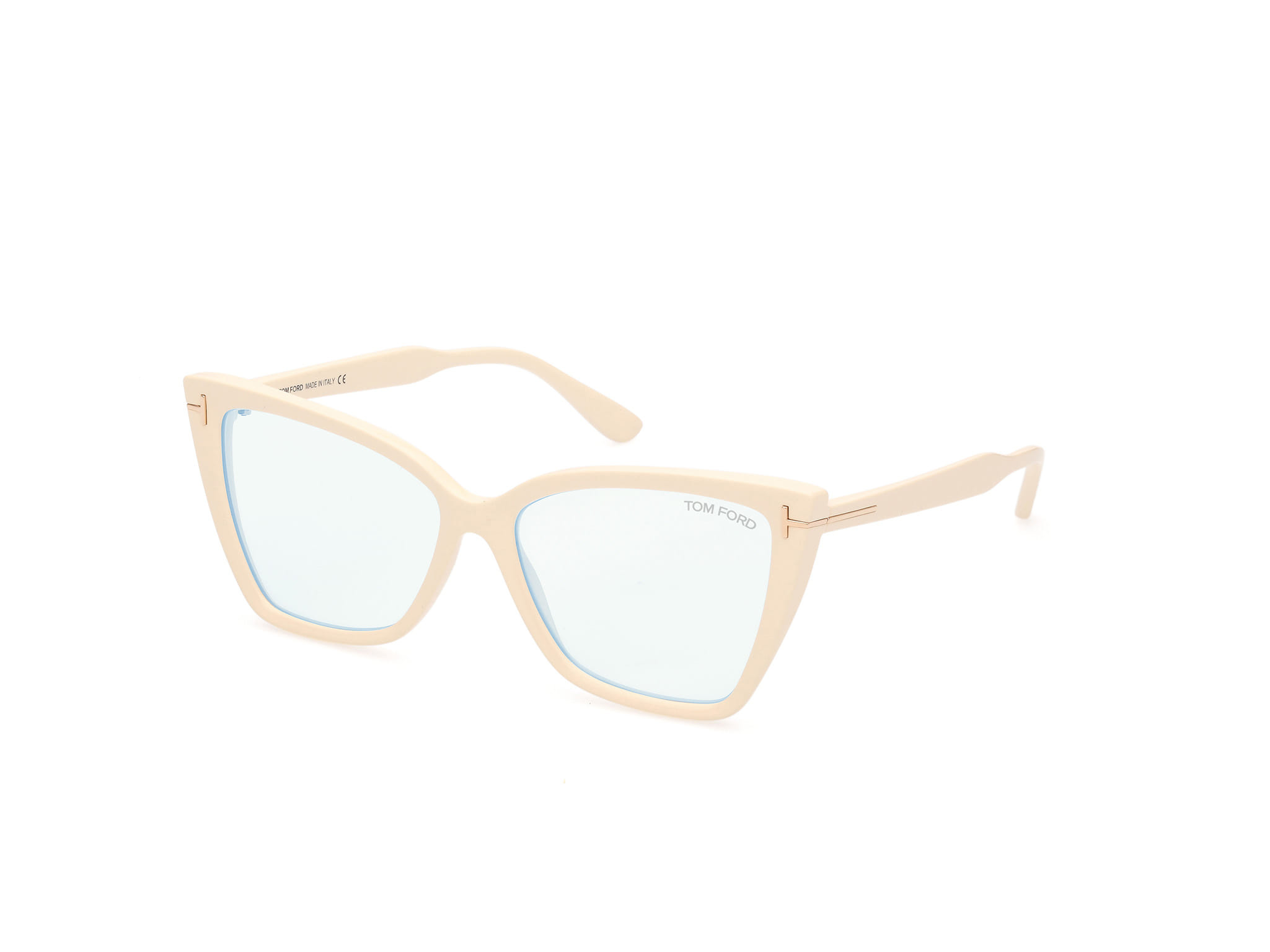 Tomford FT5844-B Frame Ivory Female Full Shell — Ivory frame