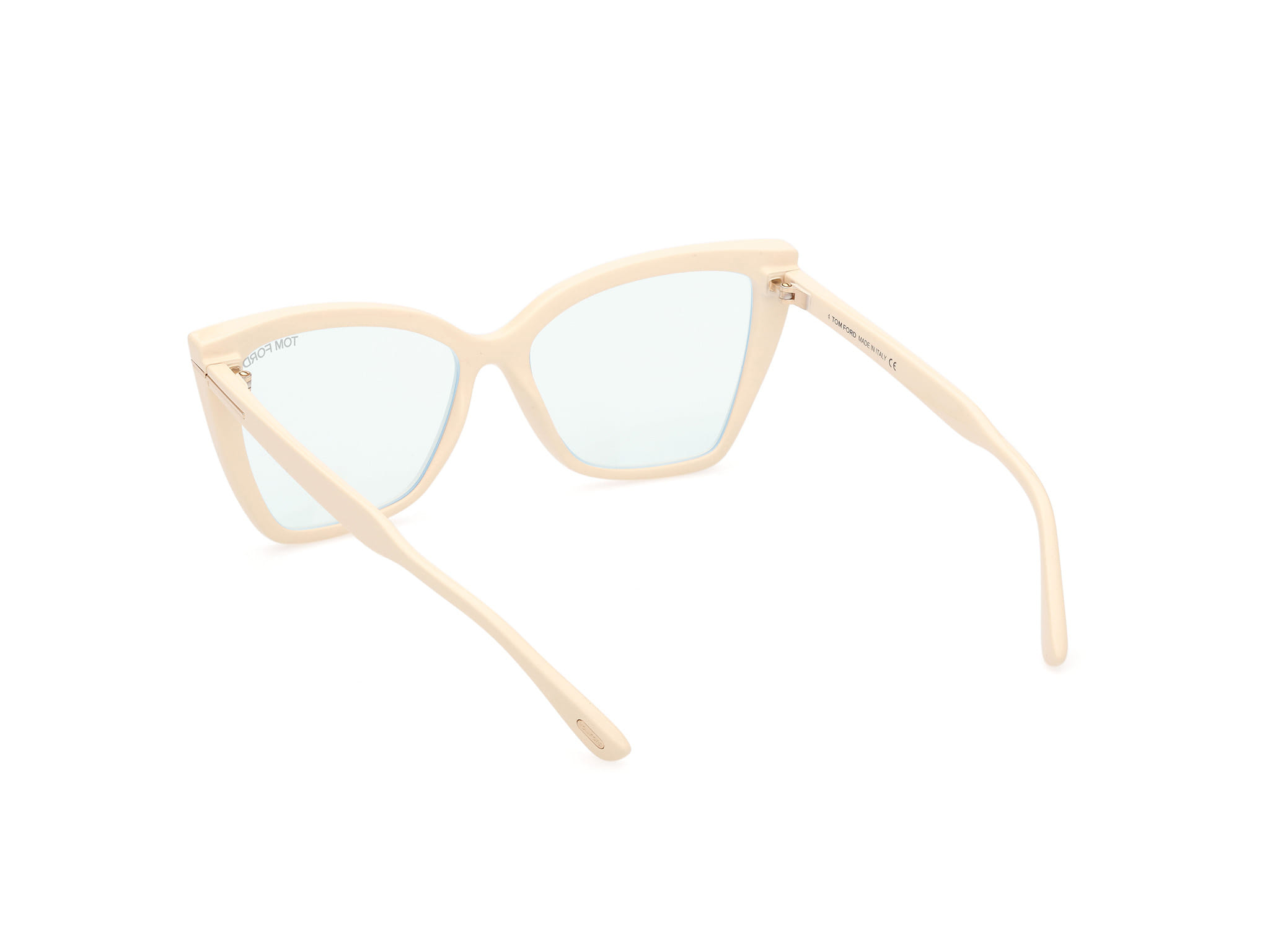 Tomford FT5844-B Frame Ivory Female Full Shell Frame — Ivory frame — view 3