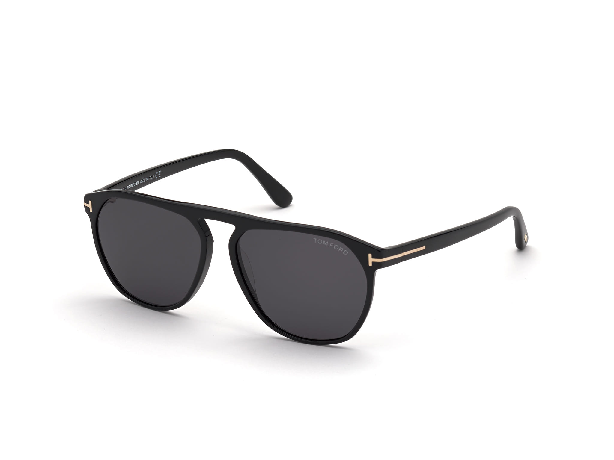 Tomford FT0835 Sunglass Black Male Full Shell — Black frame
