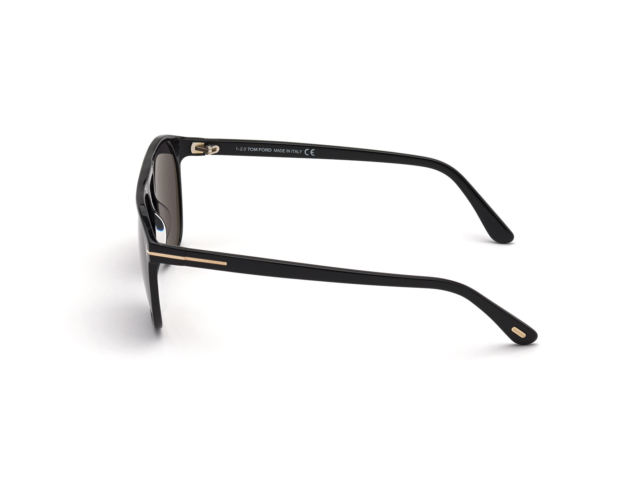 Tomford FT0835 Sunglass Black Male Full Shell Sunglass — Black frame — view 2