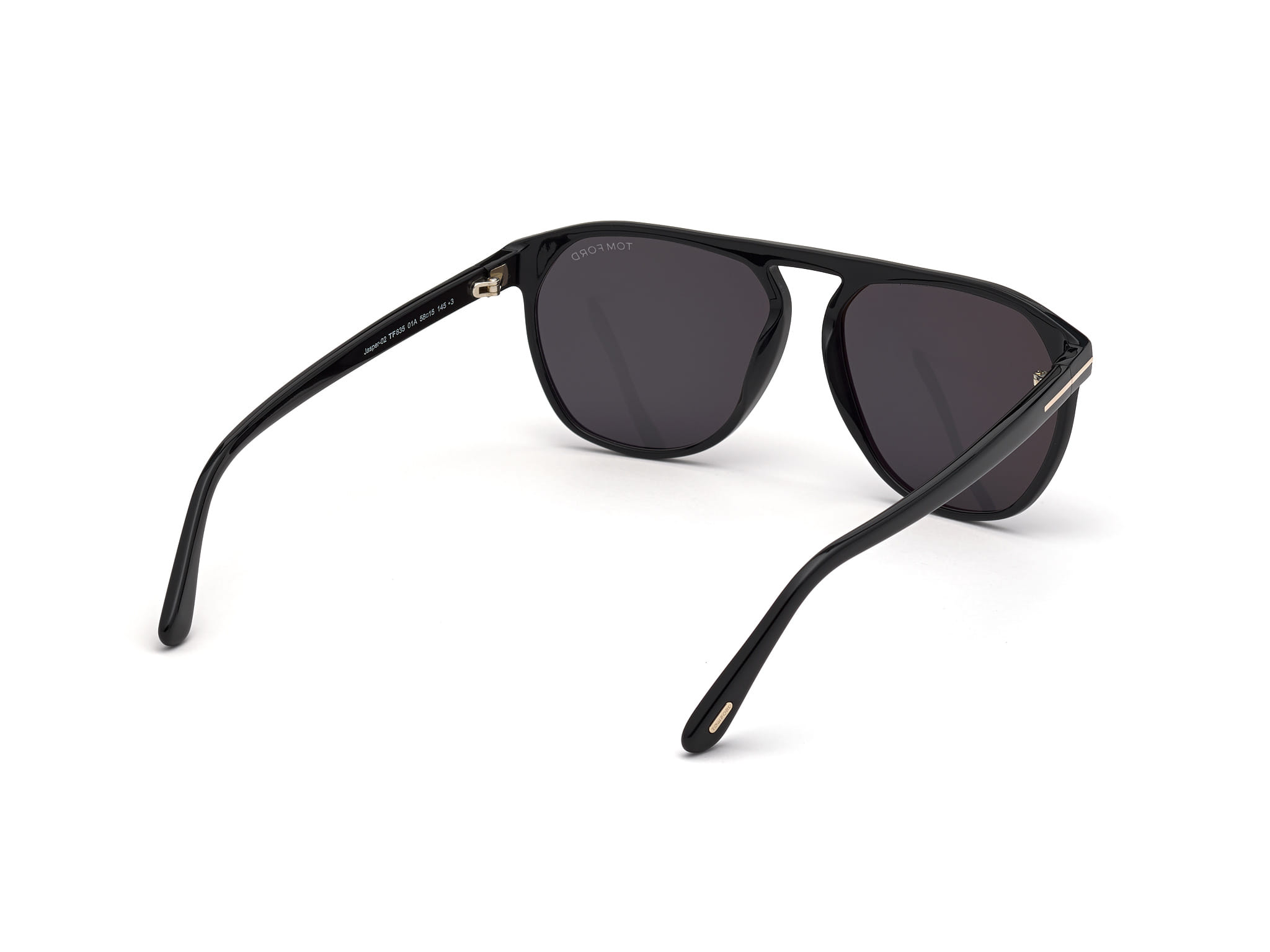 Tomford FT0835 Sunglass Black Male Full Shell Sunglass — Black frame — view 5