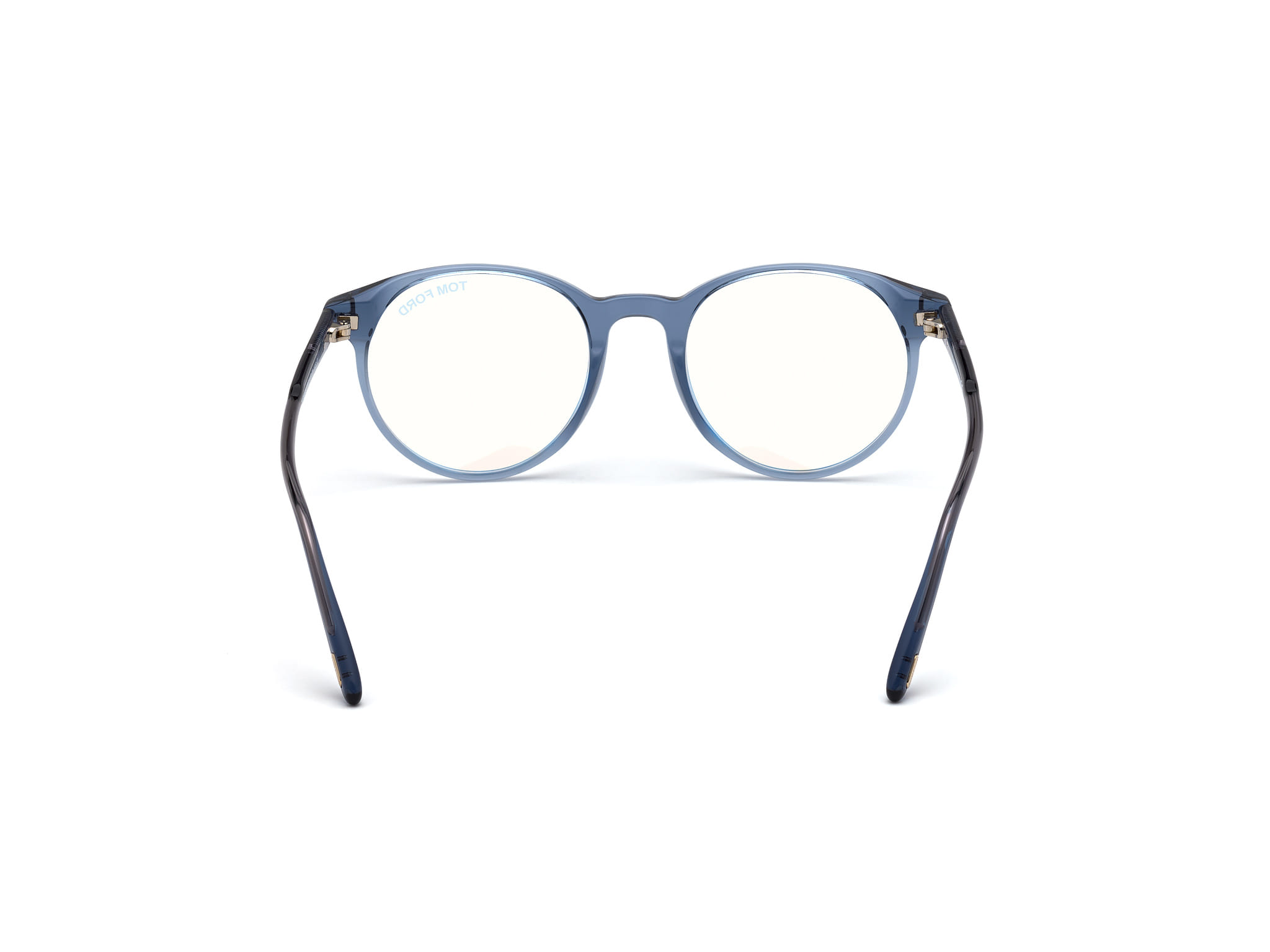 Tomford TF5695-B Frame Transparent Blue Female Full Shell Frame — Transparent Blue frame — view 4
