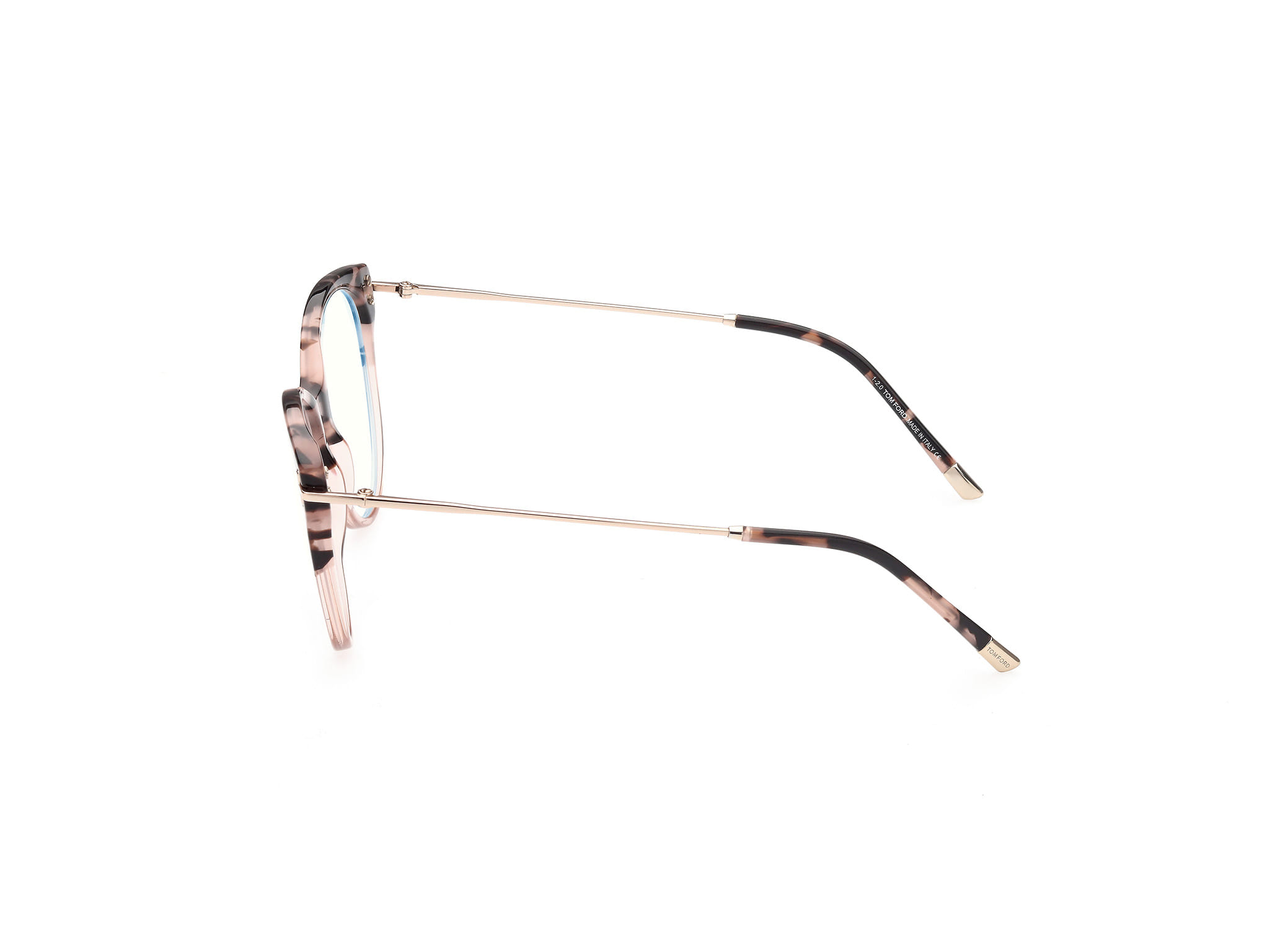 Tomford TF5770-B Frame Tortoise Female Full Metal Frame — Tortoise frame — view 2