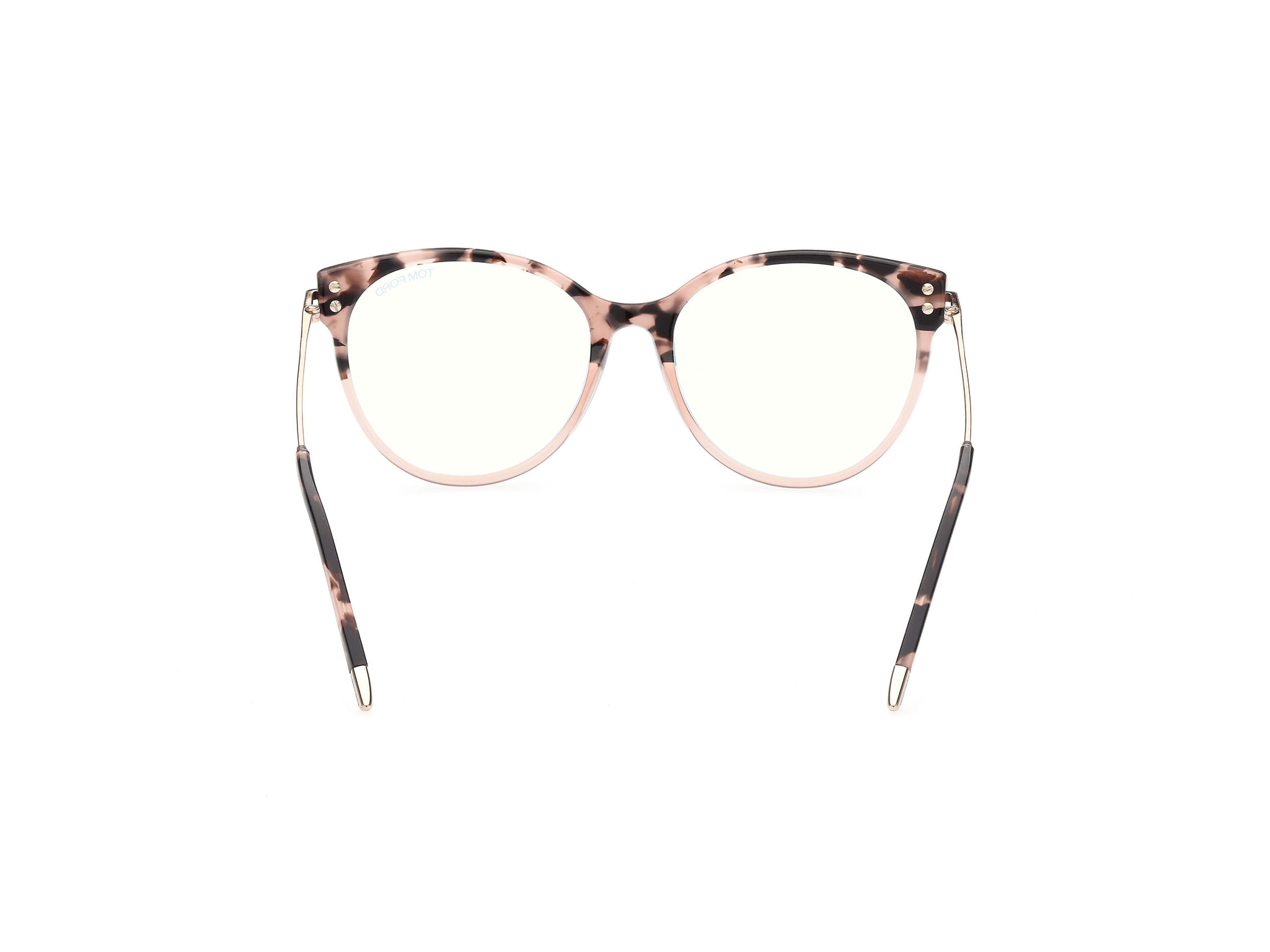 Tomford TF5770-B Frame Tortoise Female Full Metal Frame — Tortoise frame — view 4
