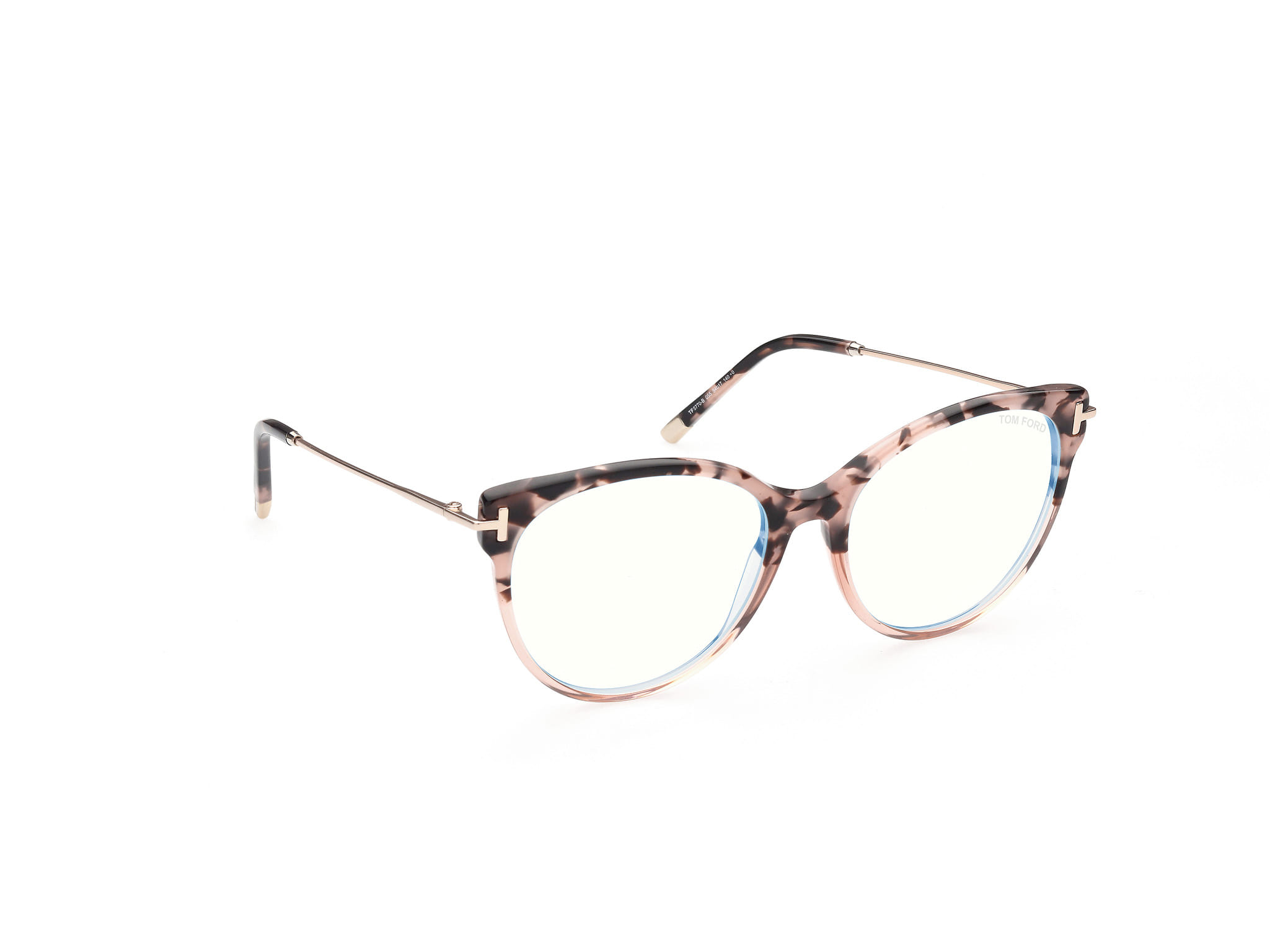 Tomford TF5770-B Frame Tortoise Female Full Metal Frame — Tortoise frame — view 7
