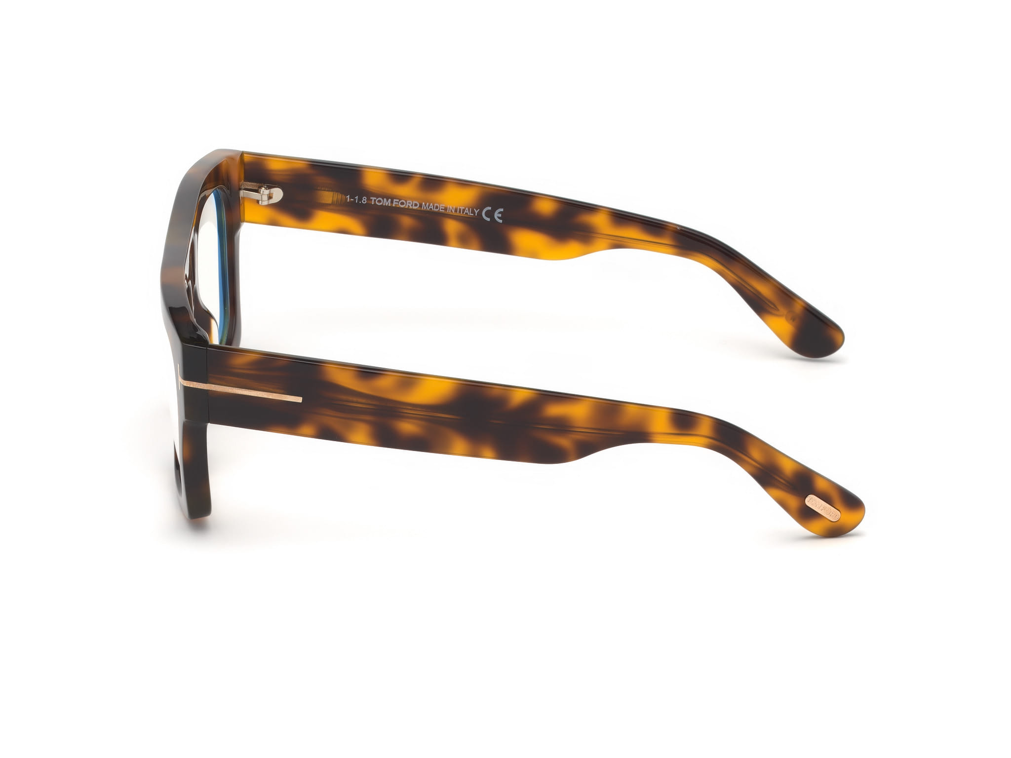 Tomford FT5634-B Frame Tortoise Male Full Shell Frame — Tortoise frame — view 2