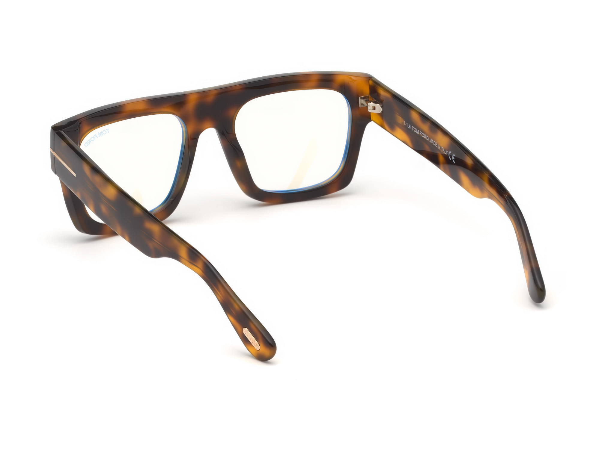 Tomford FT5634-B Frame Tortoise Male Full Shell Frame — Tortoise frame — view 3