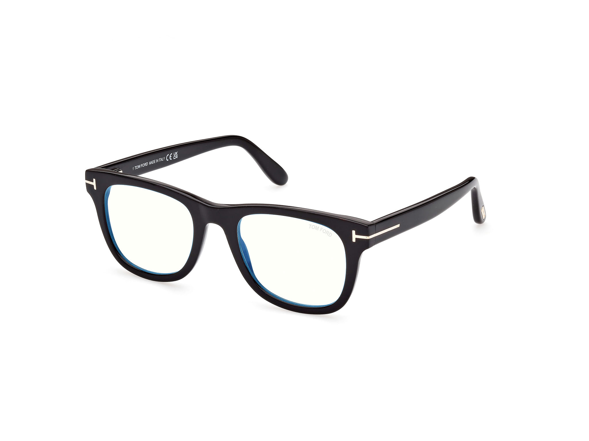 Tomford FT5820-B Frame Black Male Full Shell Frame — Black frame — alternate view