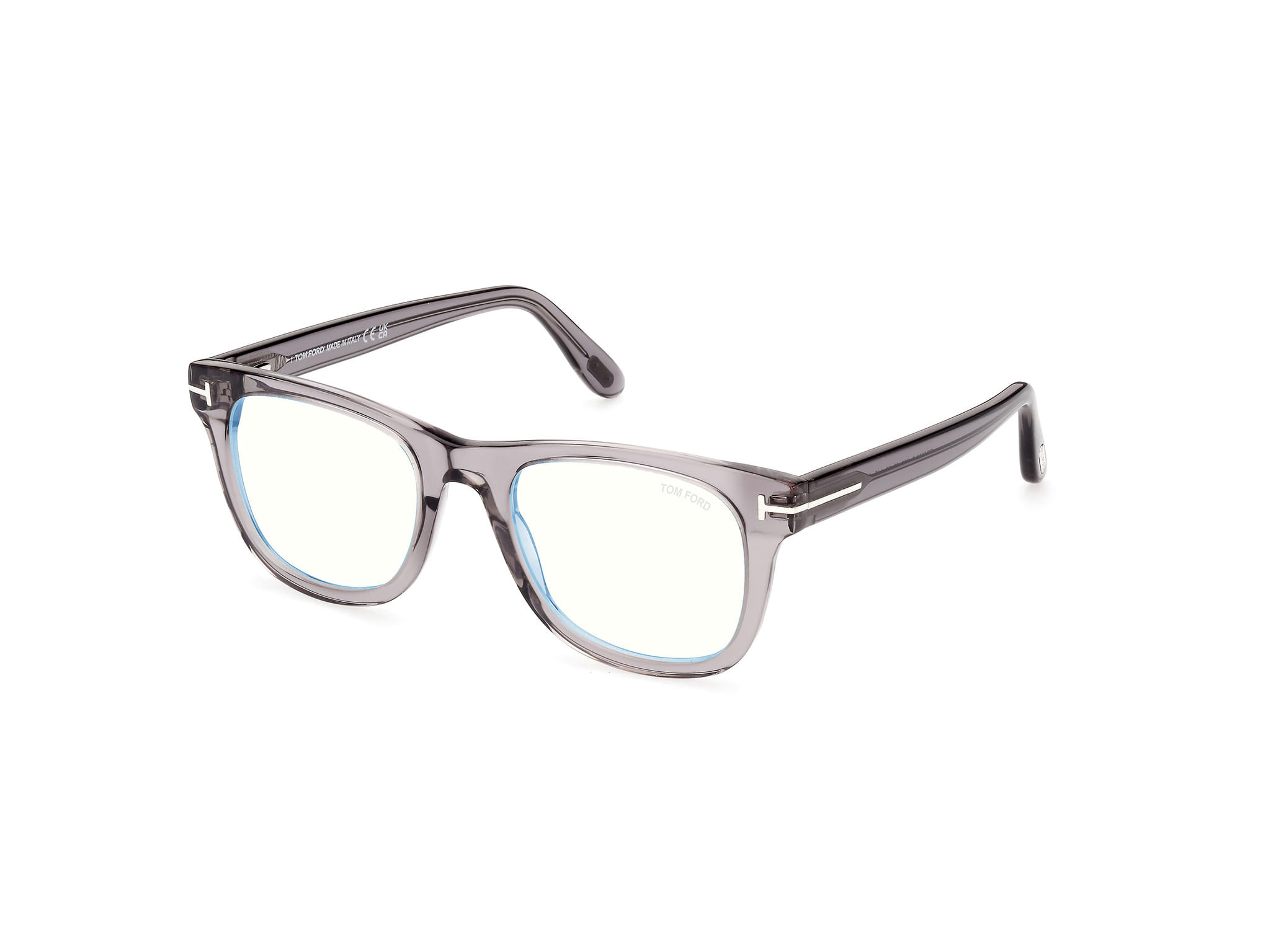 Tomford - Frame Transparent Grey Male Full Shell Frame — alternate view