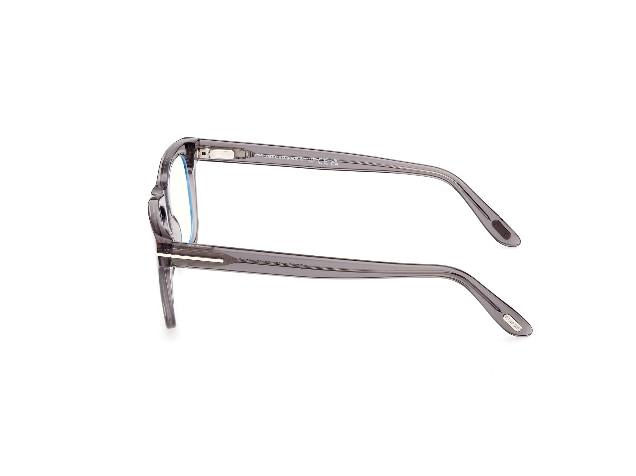 Tomford - Frame Transparent Grey Male Full Shell Frame — view 2