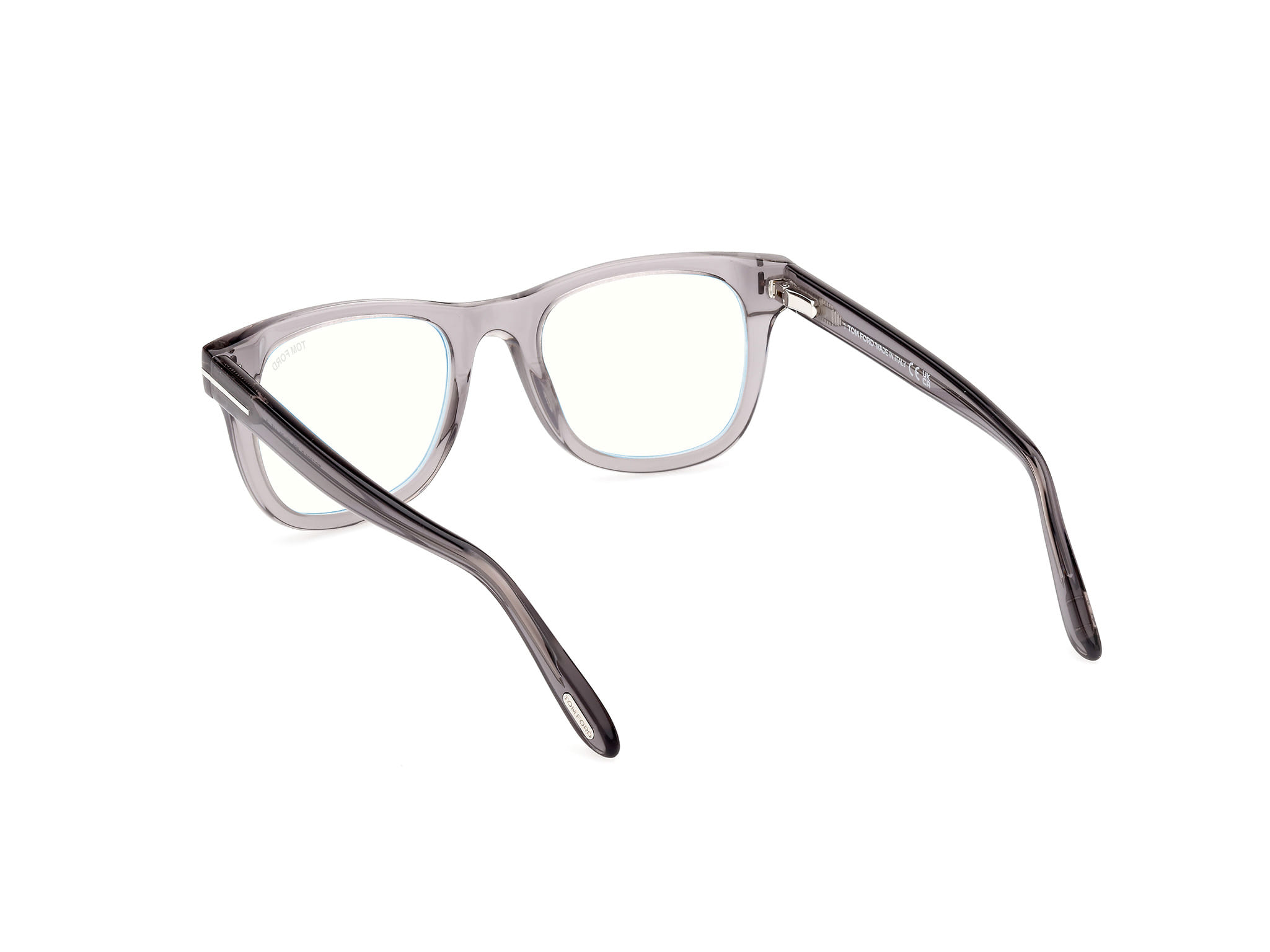 Tomford - Frame Transparent Grey Male Full Shell Frame — view 3