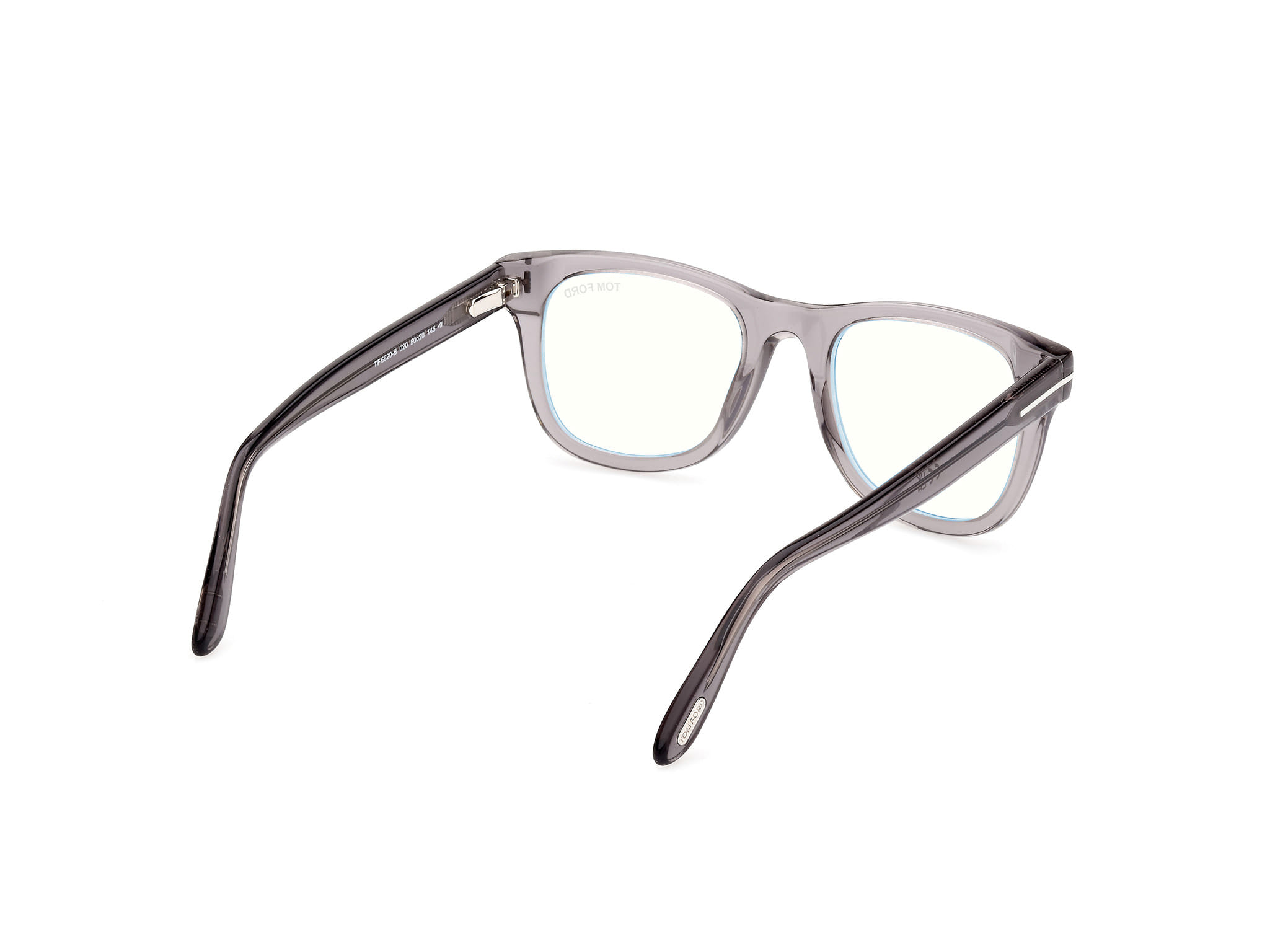 Tomford - Frame Transparent Grey Male Full Shell Frame — view 5