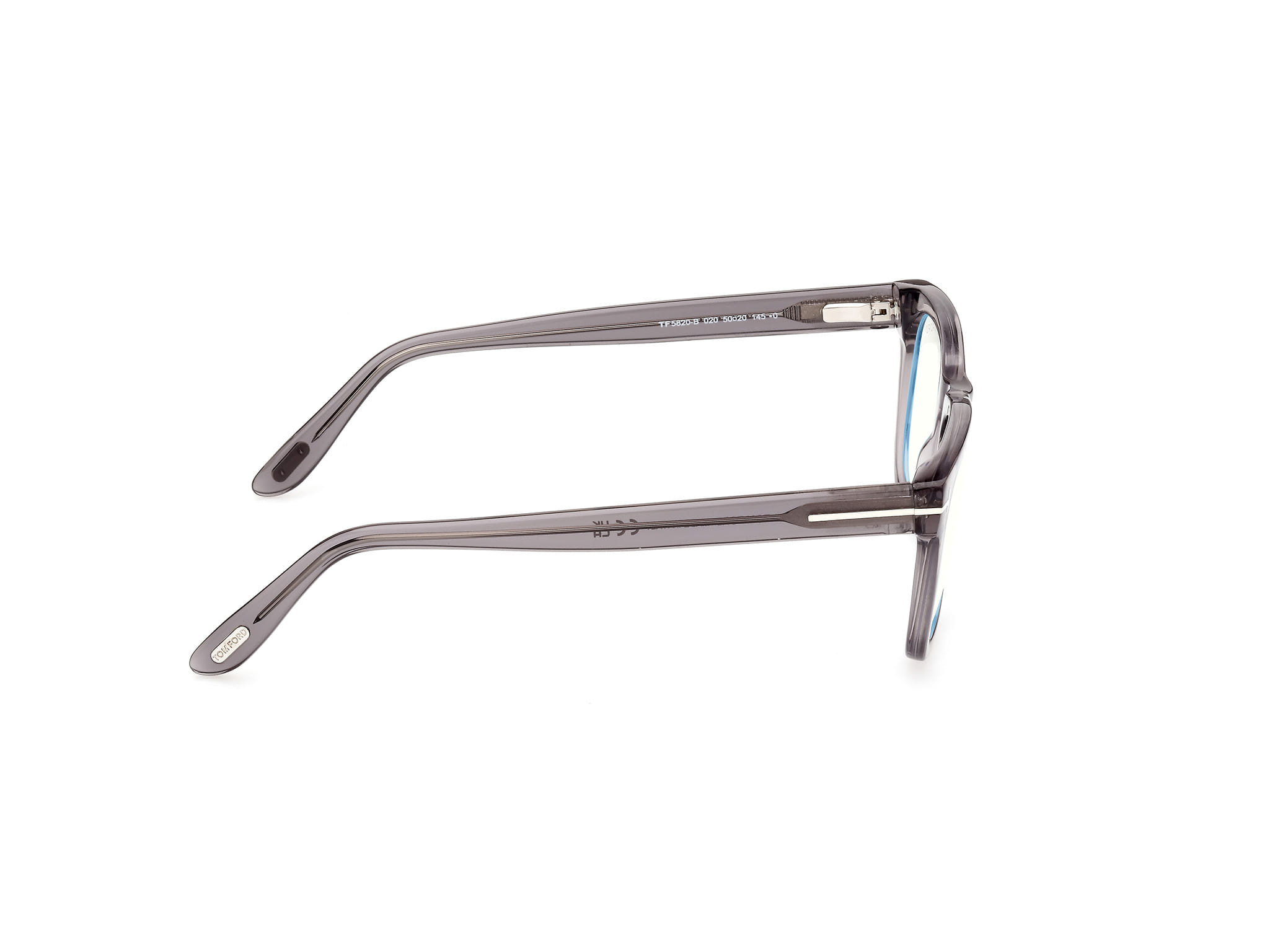 Tomford - Frame Transparent Grey Male Full Shell Frame