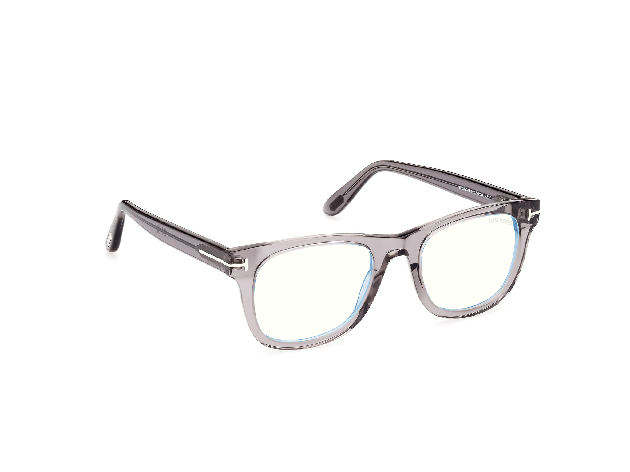 Tomford - Frame Transparent Grey Male Full Shell Frame — view 7