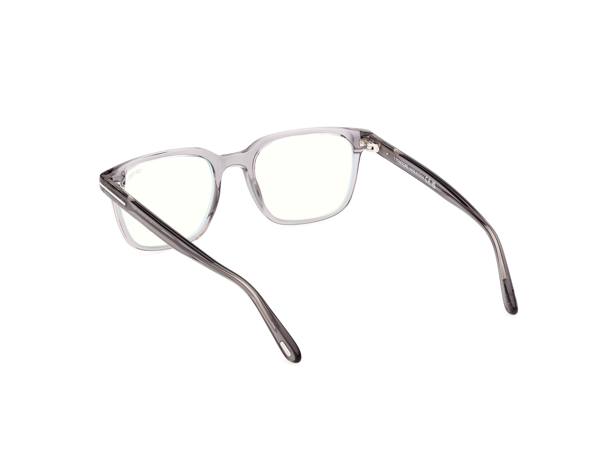 Tomford FT5818-B Frame Transparent Grey Male Full Shell Frame — Transparent Grey frame — view 3