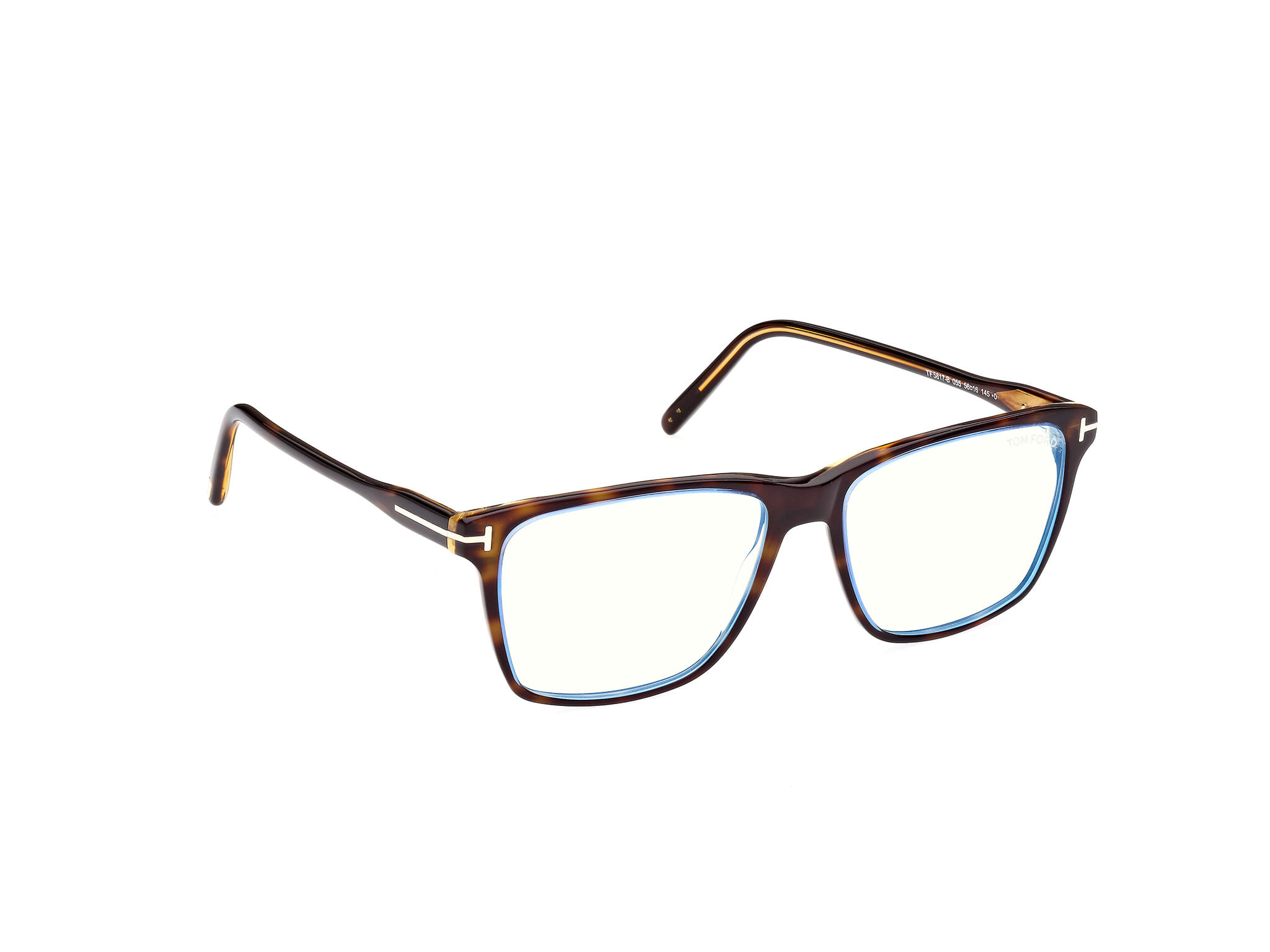 Tomford FT5817-B Frame Tortoise Male Full Shell Frame — Tortoise frame — view 7