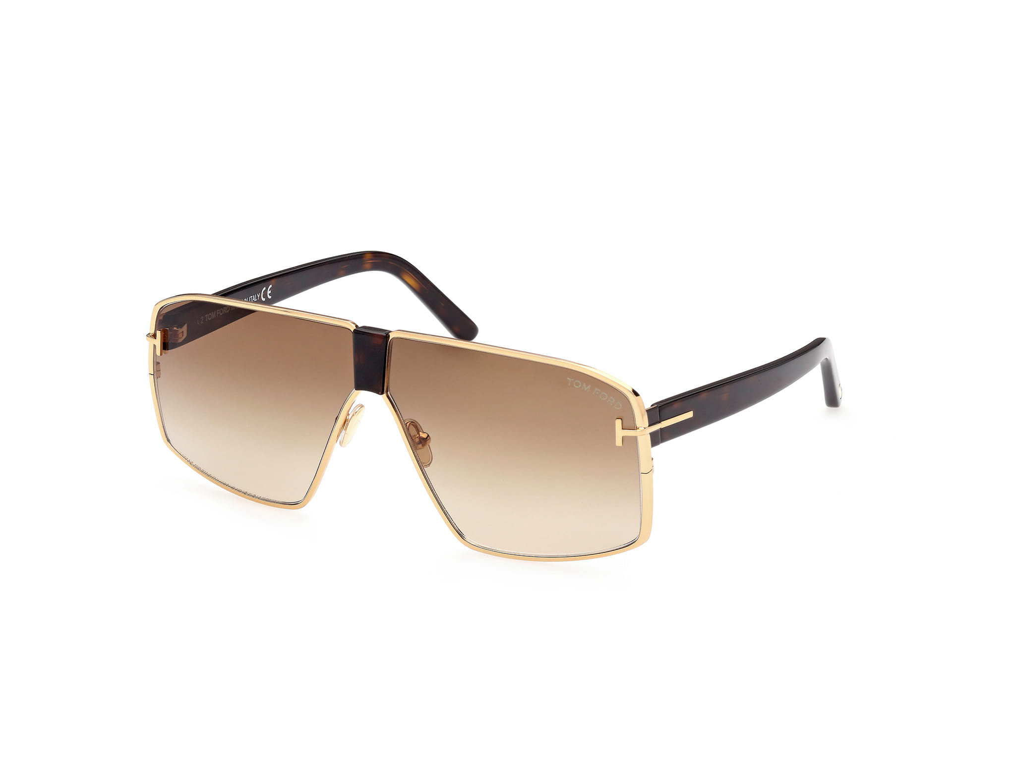 Tomford FT0911 Sunglass Gold Male Full Shell — Gold frame