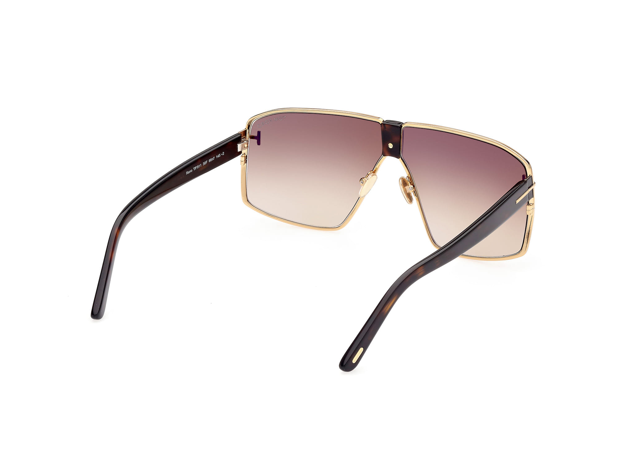 Tomford FT0911 Sunglass Gold Male Full Shell Sunglass — Gold frame — view 5